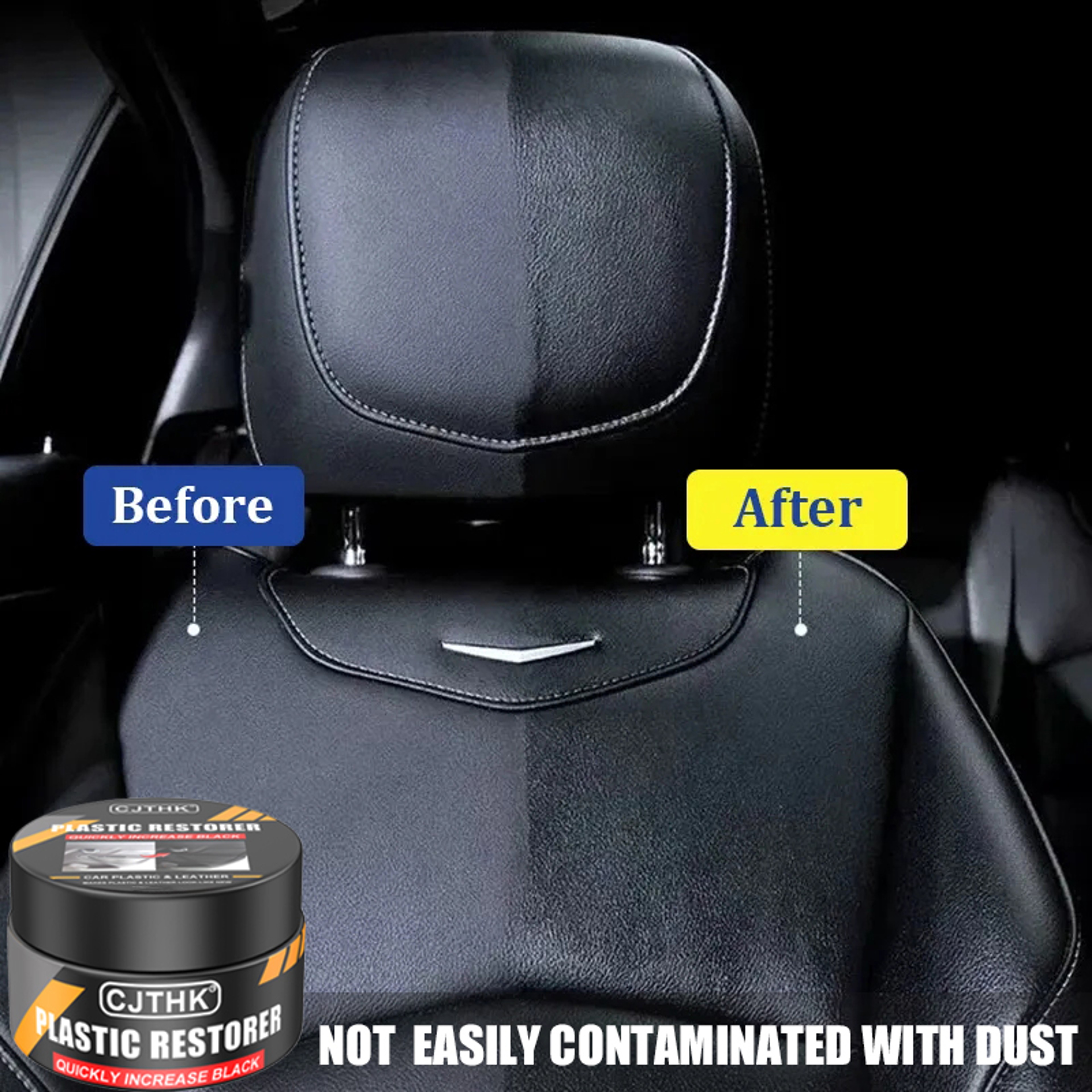 Car Plastic Restorer Crystal Clear Auto Interior Leather  Panel Renewal Wax Coating Agent Back To B 0