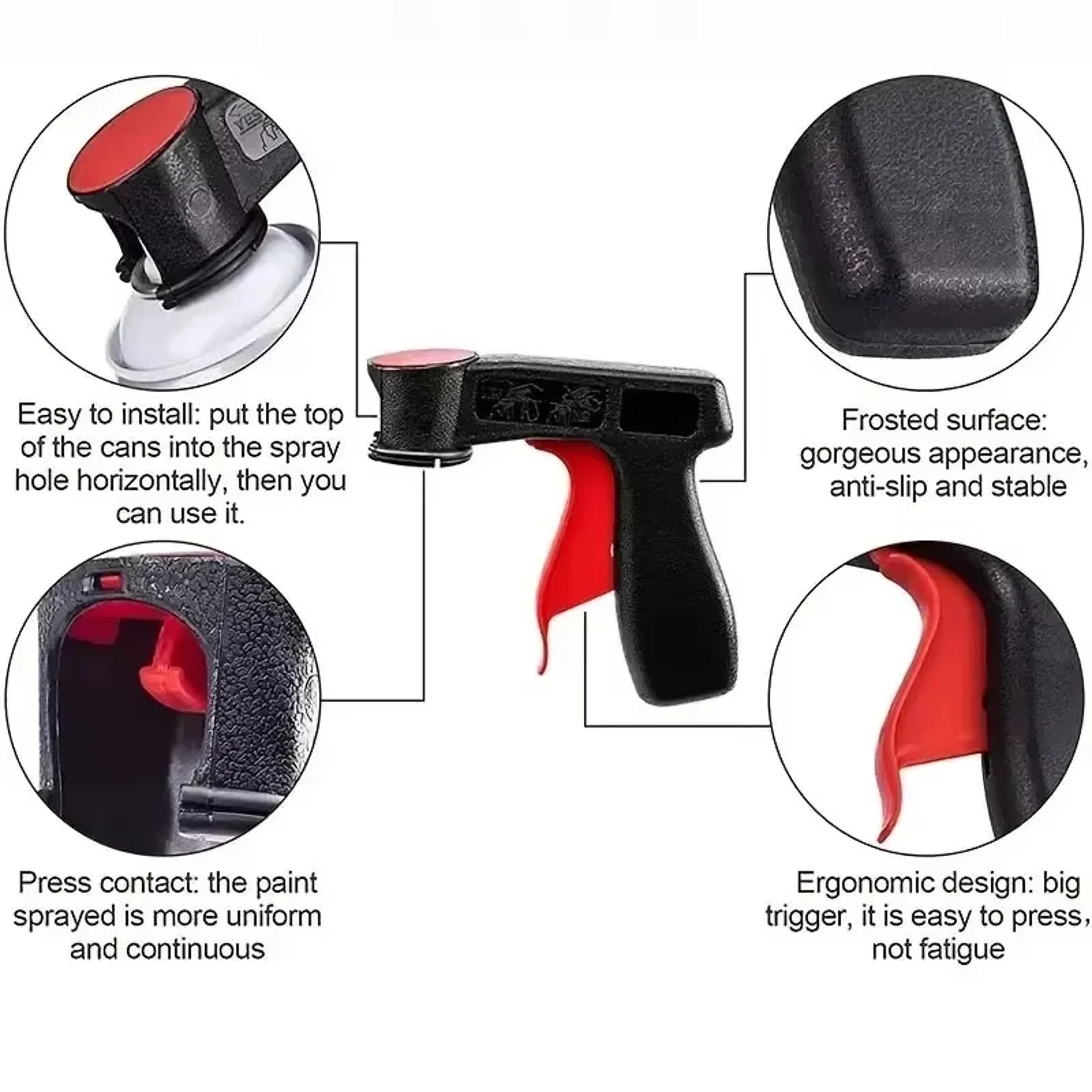 Portable Spray Paint Handle Universal Reusable Hand Spray Gun For Car Color Changing  DIY Projects 5