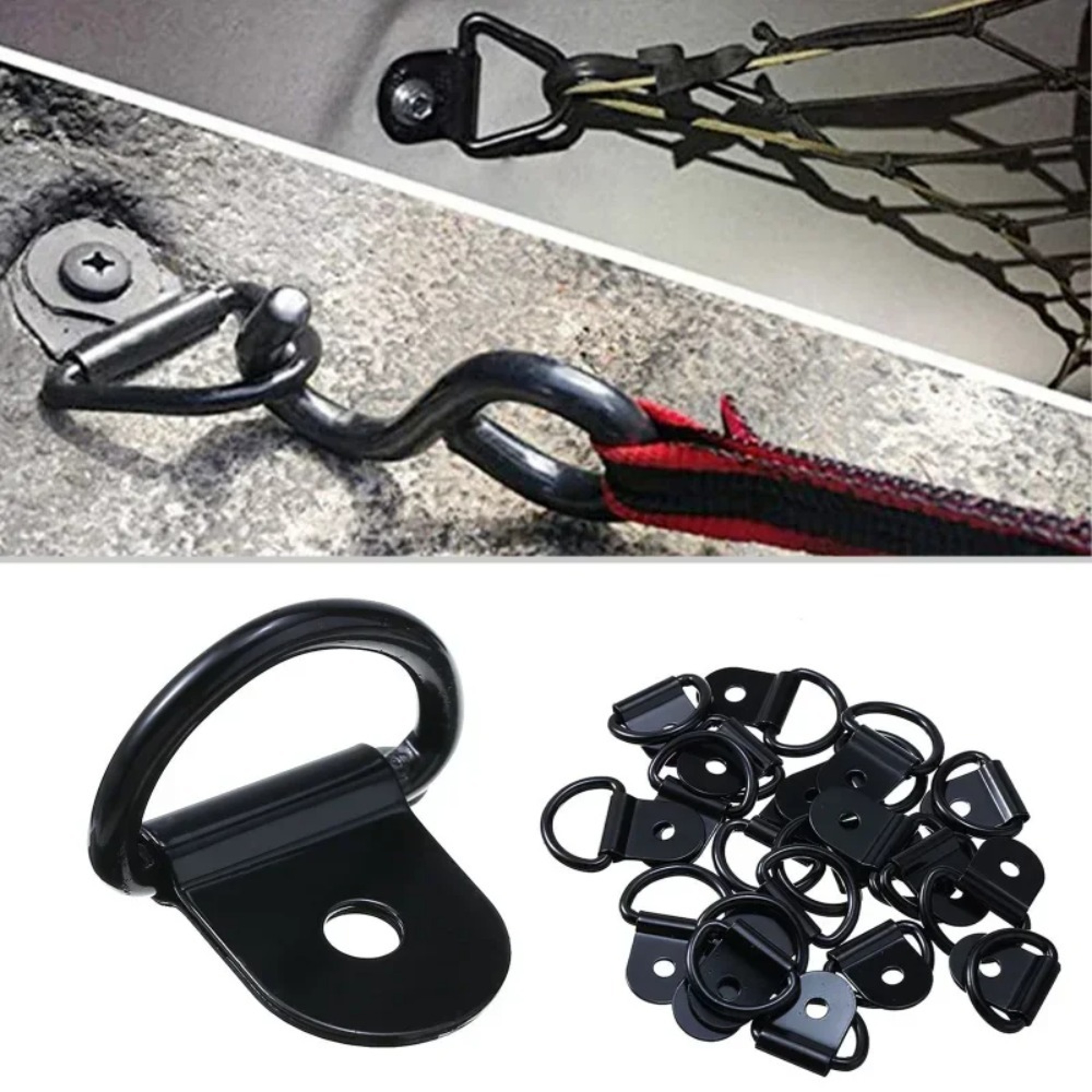 Stainless Steel D Ring Tie Down Anchors For Cargo Trailer Boat  RV Durable Lashing Rings For Secure 2