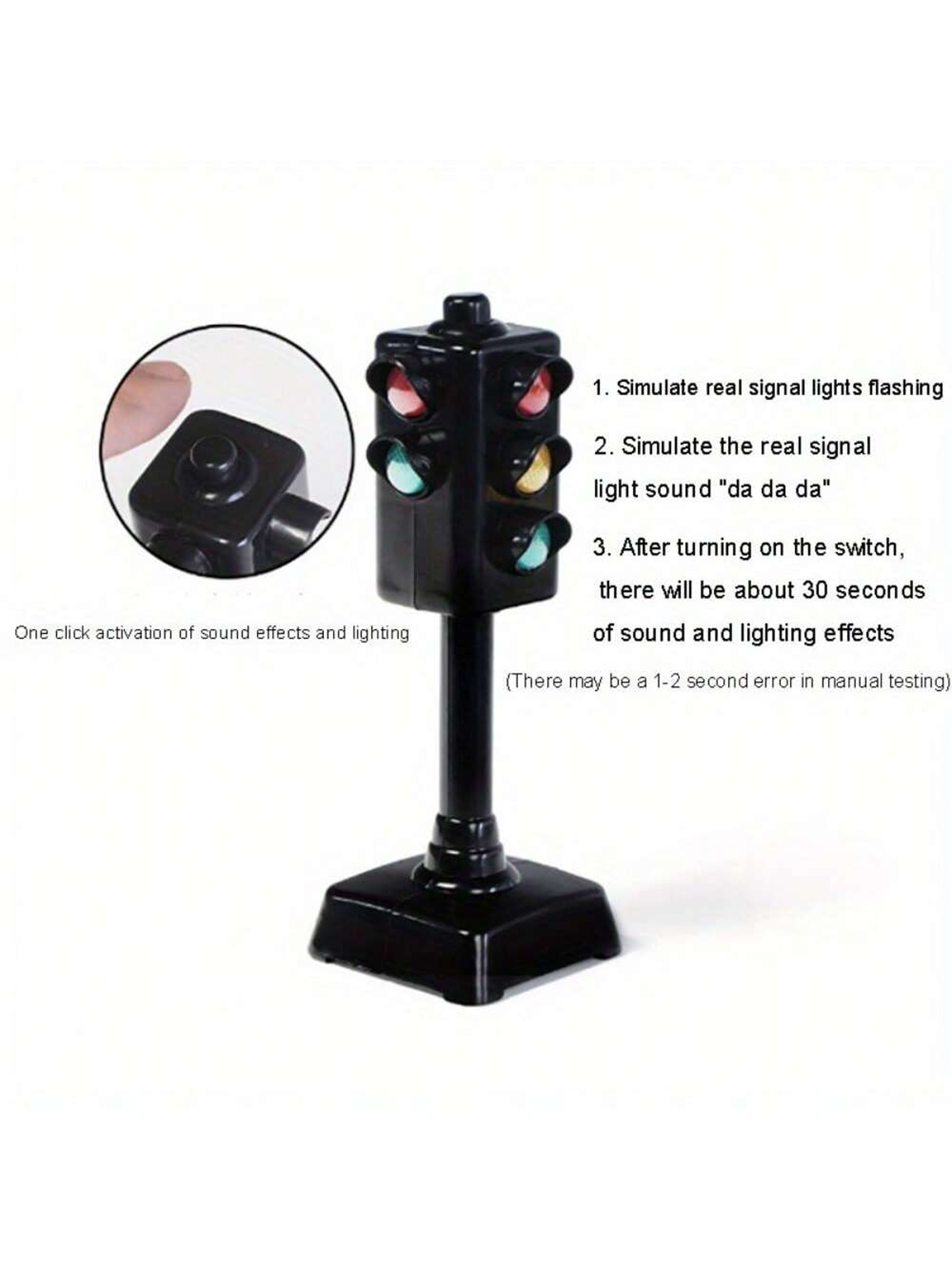 Mini Traffic Signs  Road Light Puzzle Toy For Kids Educational Safety Set 6