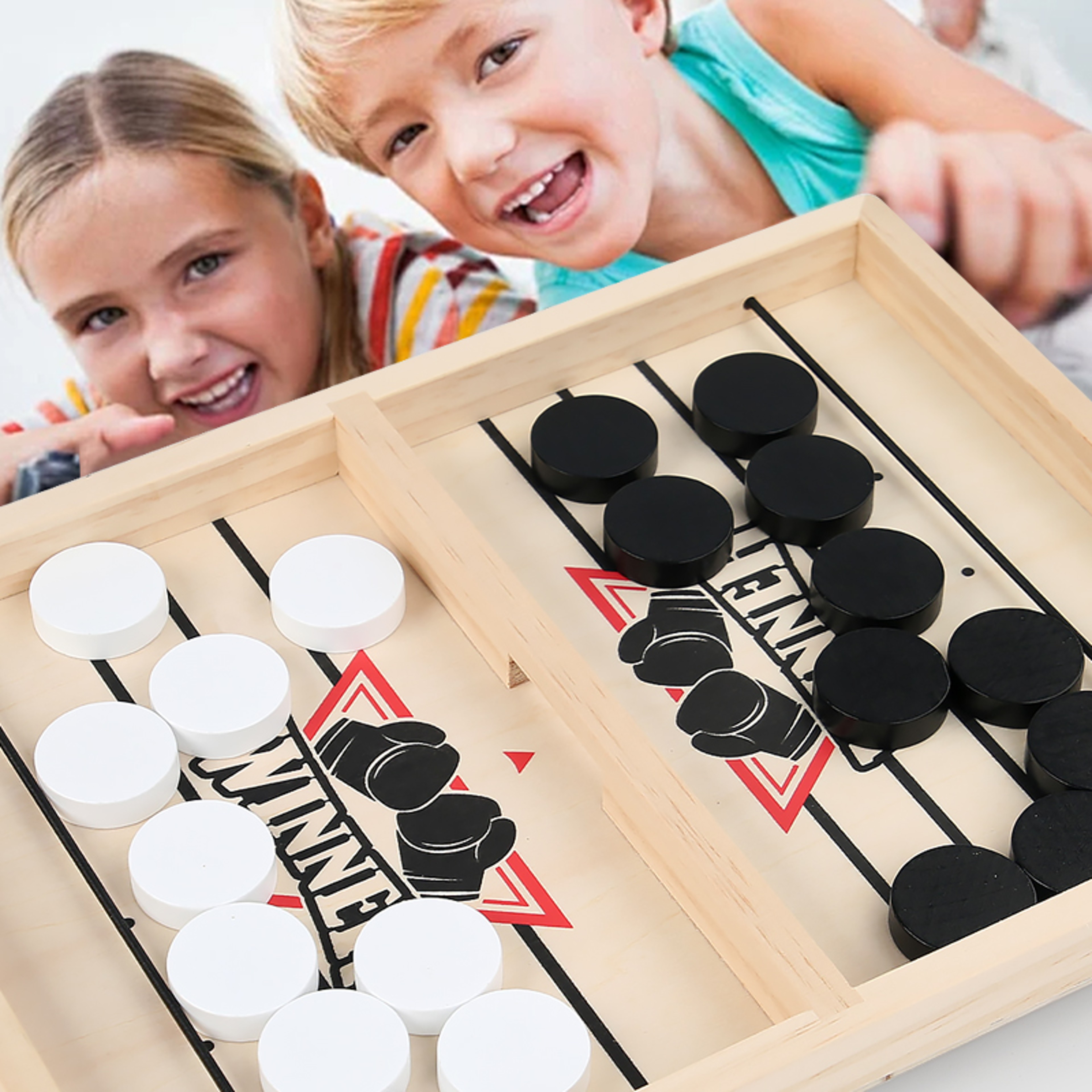 Interactive Table Hockey Slingboard Game For Kids Fast Paced Fun Ideal For Family Play And Children 0