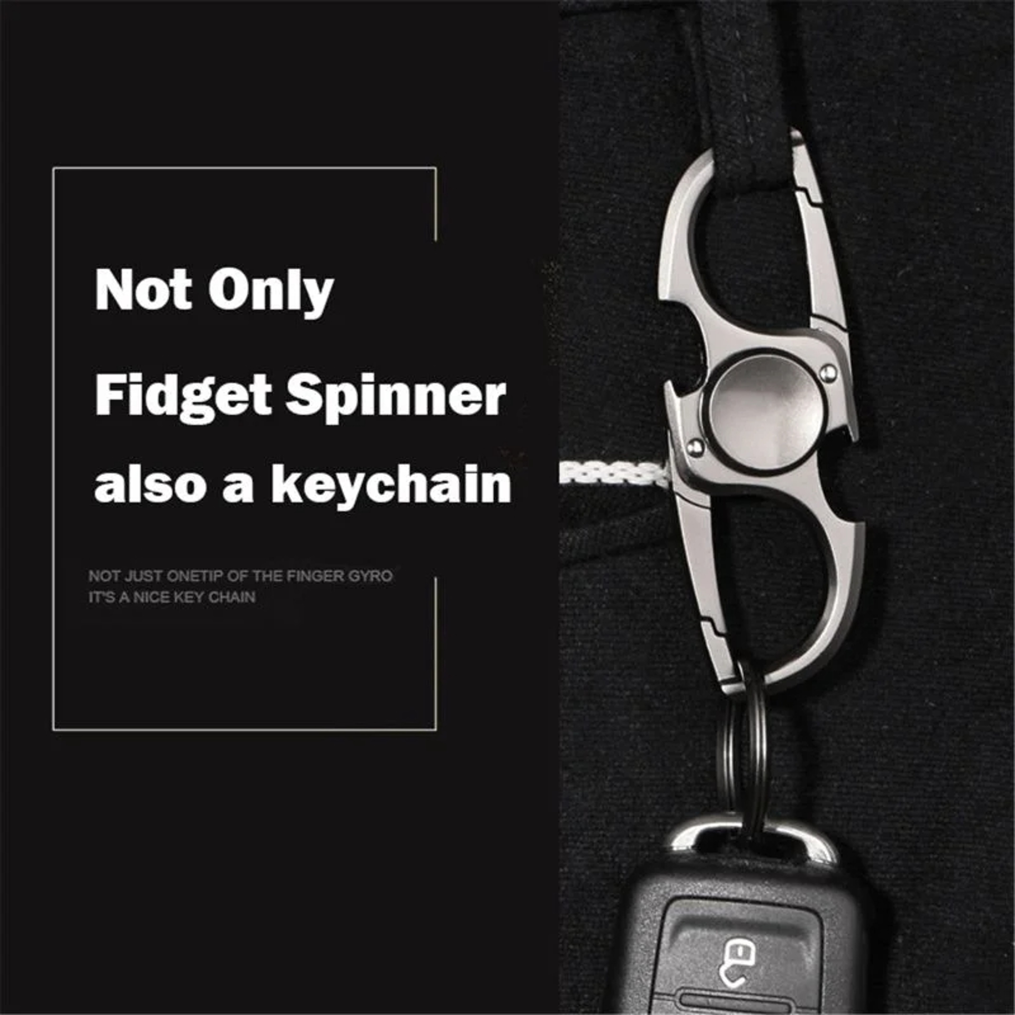 Fidget Spinner Keychain  Bottle Opener Anti Anxiety Stress Relief Toy For Adults 4