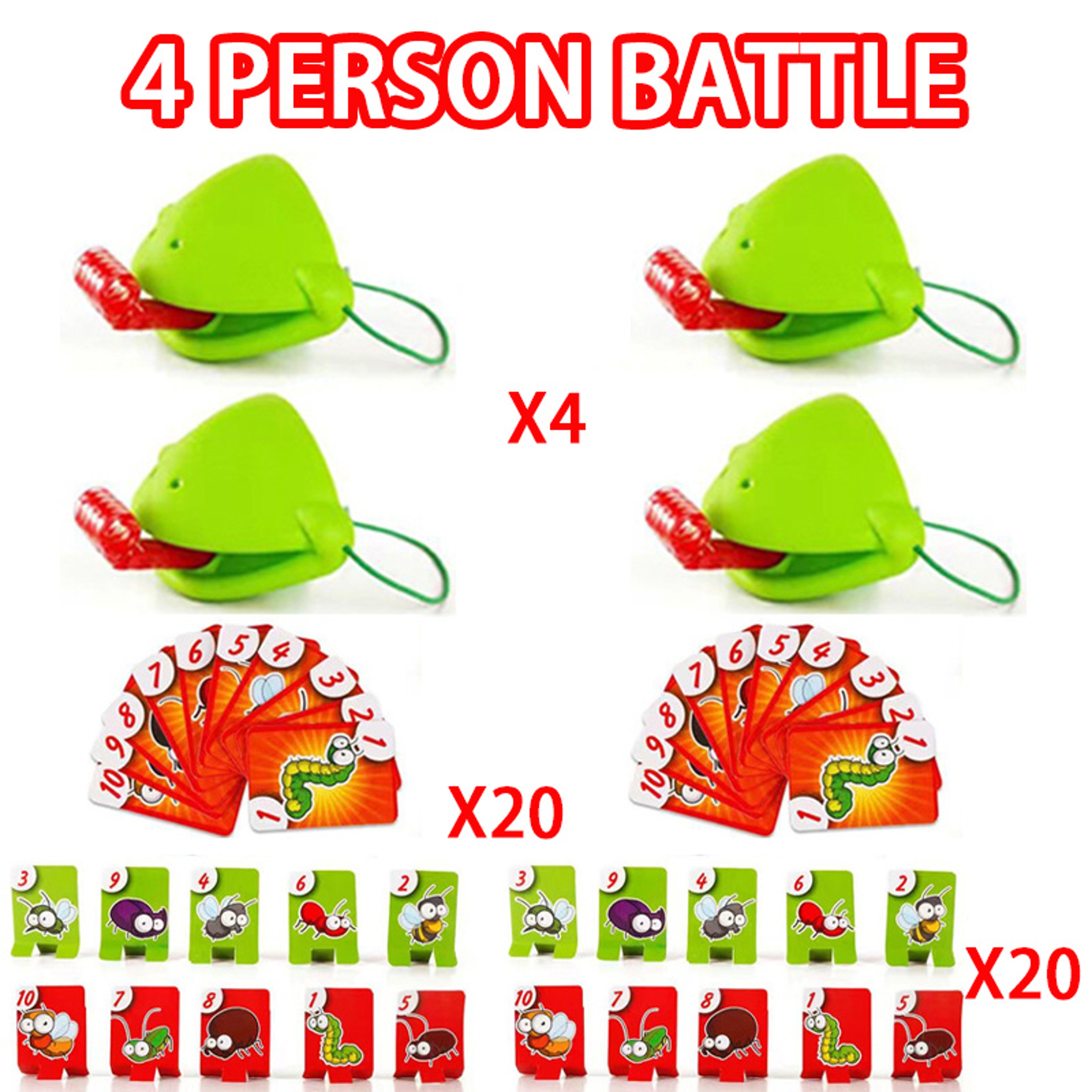 Frog Lizard Mask With Wagging Tongue Fun Lick Card Board Game For Family  Kids 5
