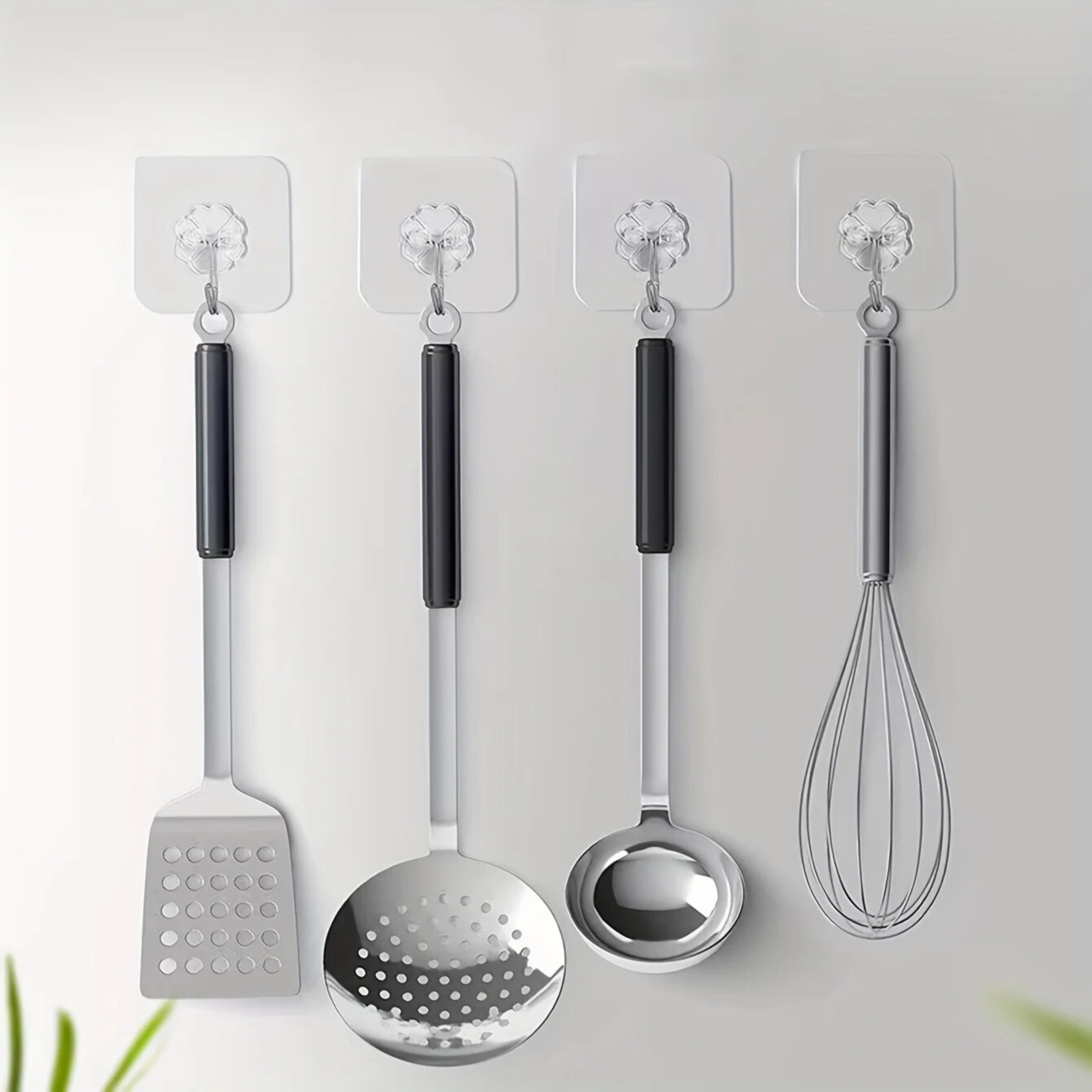 Transparent Wall Mount Hooks Strong Grip Traceless Easy Install Multifunctional For Modern Decor 0
