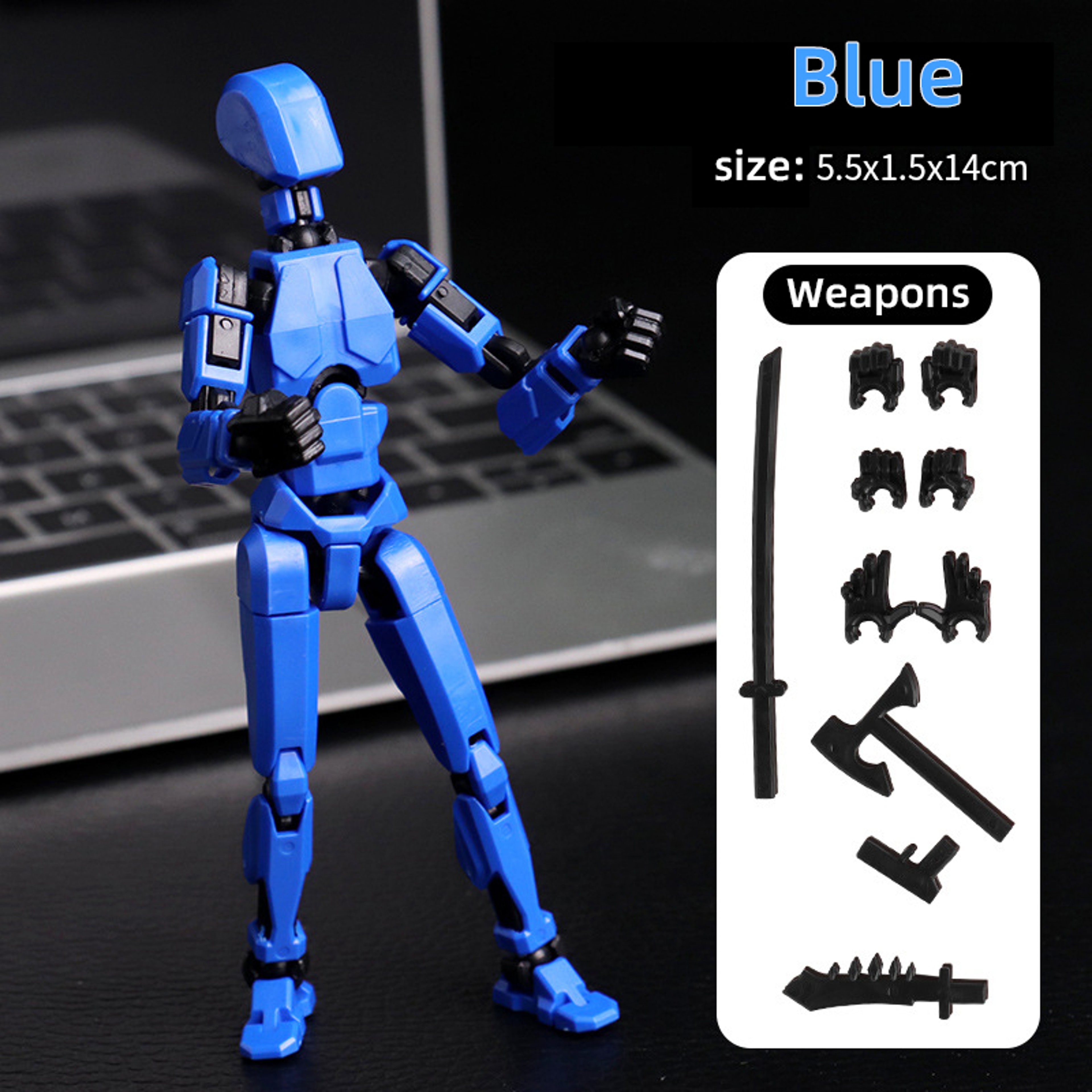 Movable Shapeshift Robot Mannequin Action Figure Multi Jointed Design For Kids  Adults 6