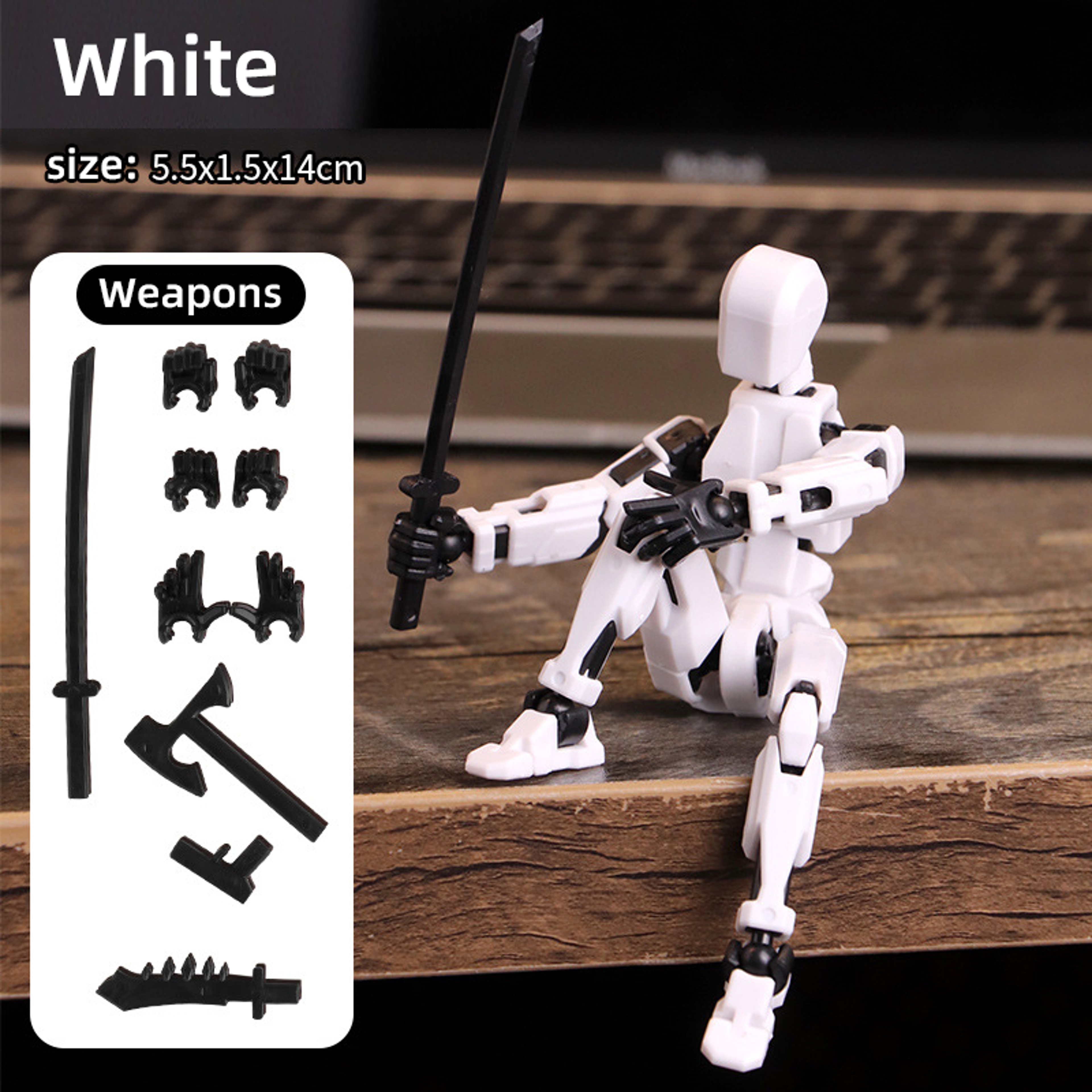 Movable Shapeshift Robot Mannequin Action Figure Multi Jointed Design For Kids  Adults 4