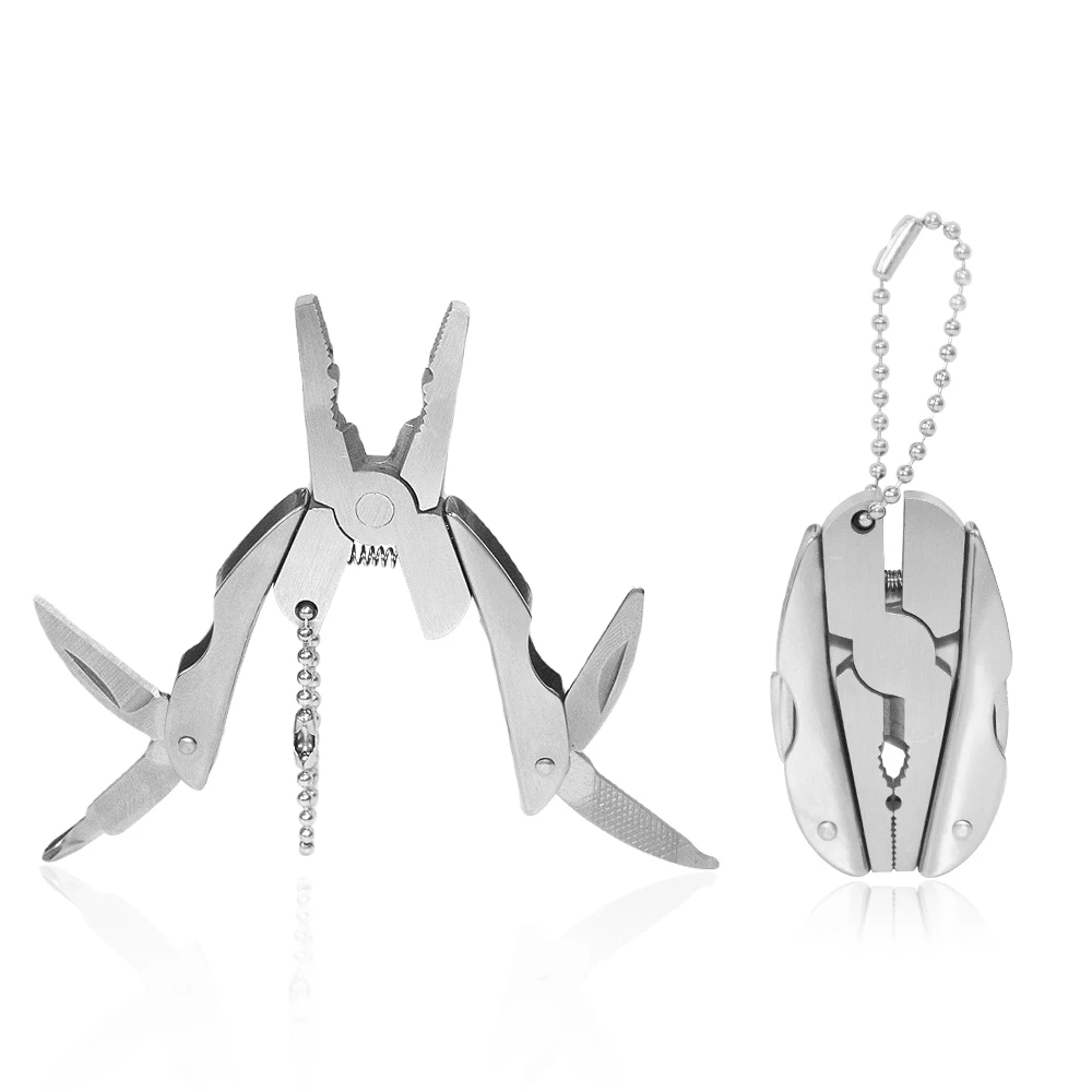 Mini Lightweight Folding Pliers Multifunctional Pocket Tool For Hiking Outdoor  Keychain Use 0
