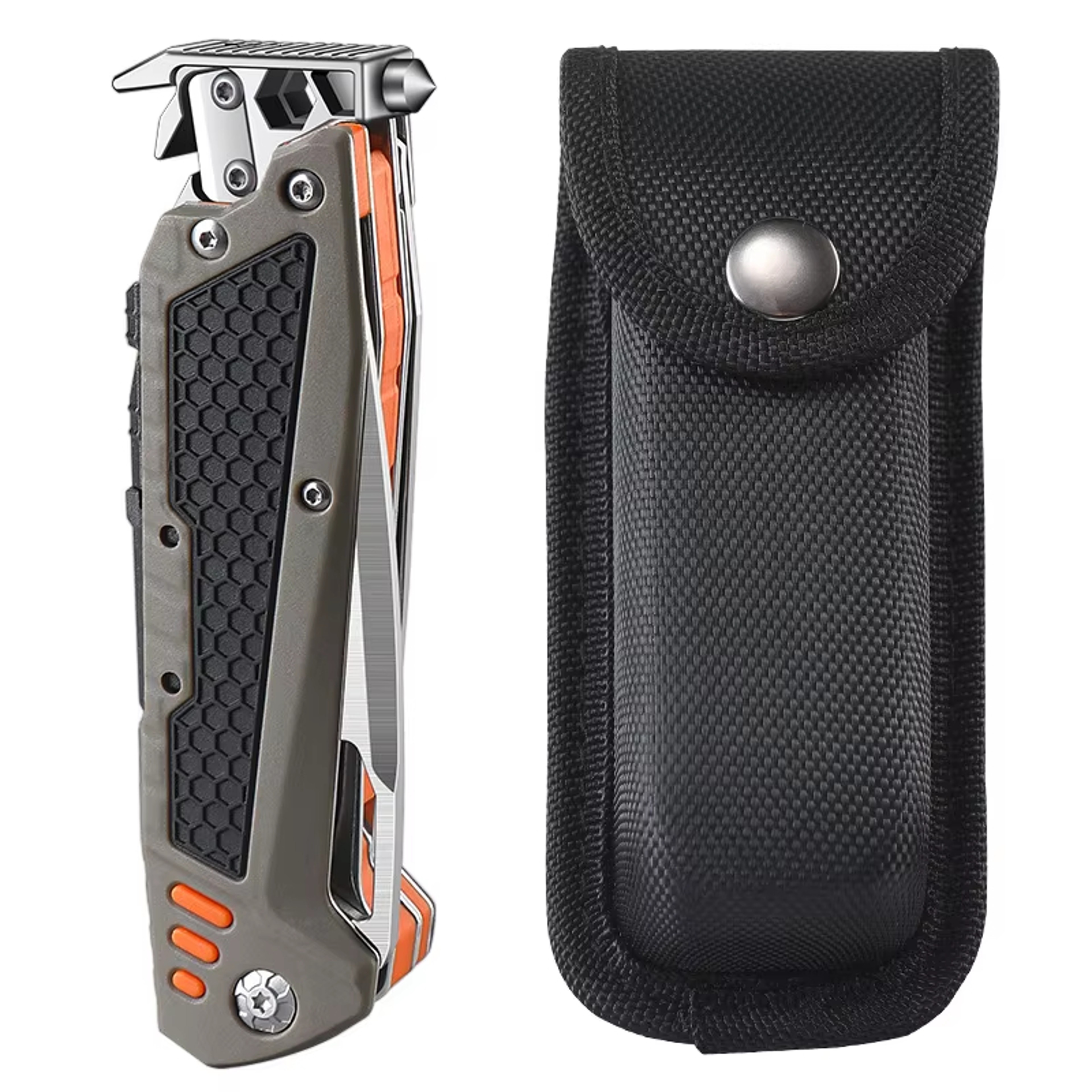 Multifunctional Folding Knife Portable EDC Tool For Outdoor Camping  Emergency Use 0