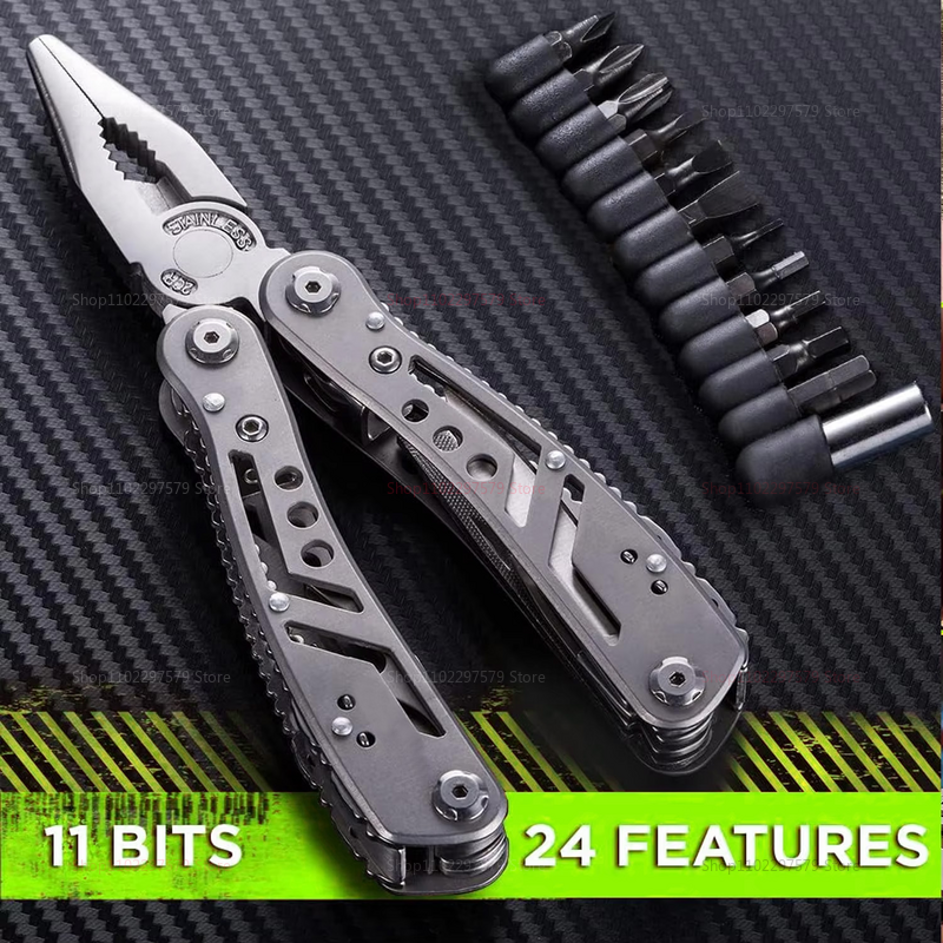 Multi Tool Pocket Knife Pliers Compact Survival Tool For Camping Hiking  Emergency Situations Foldi 0