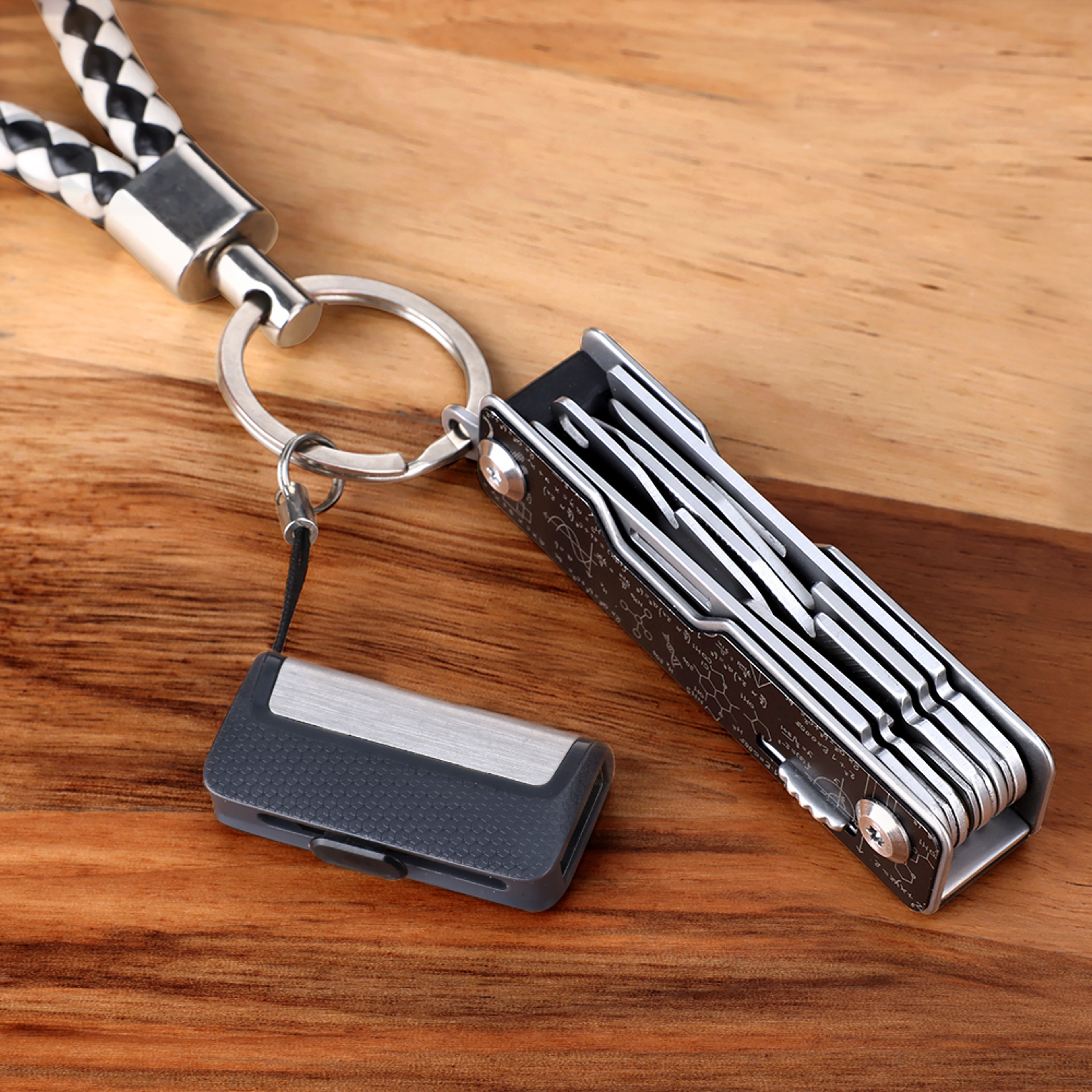All In One Outdoor Multitool Kit Portable EDC Camping Gear With Folding Pocket Knife  Scissors 1
