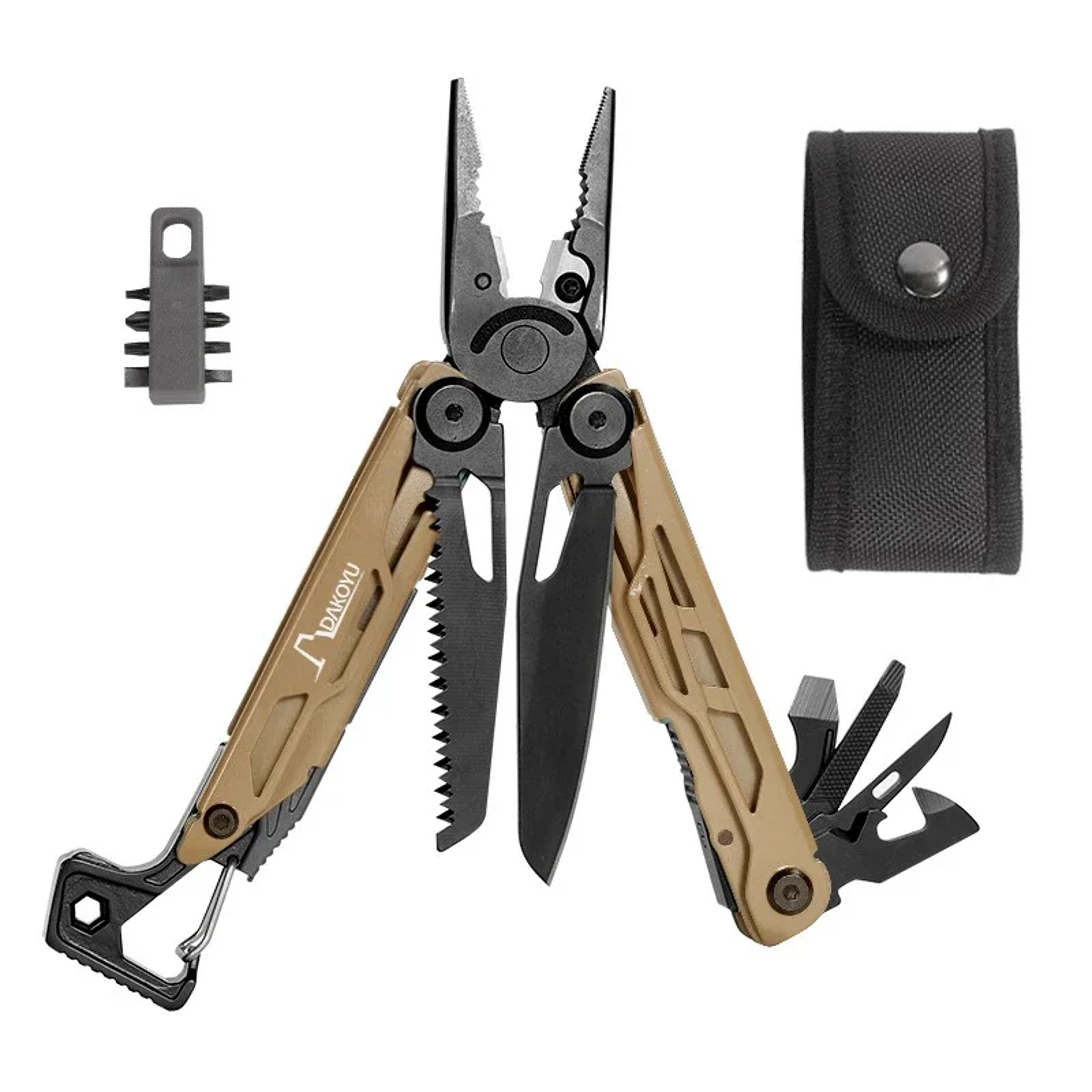 Compact Multitool Camping Pliers With Emergency Whistle Versatile Outdoor Tool For Hiking  Camping 3