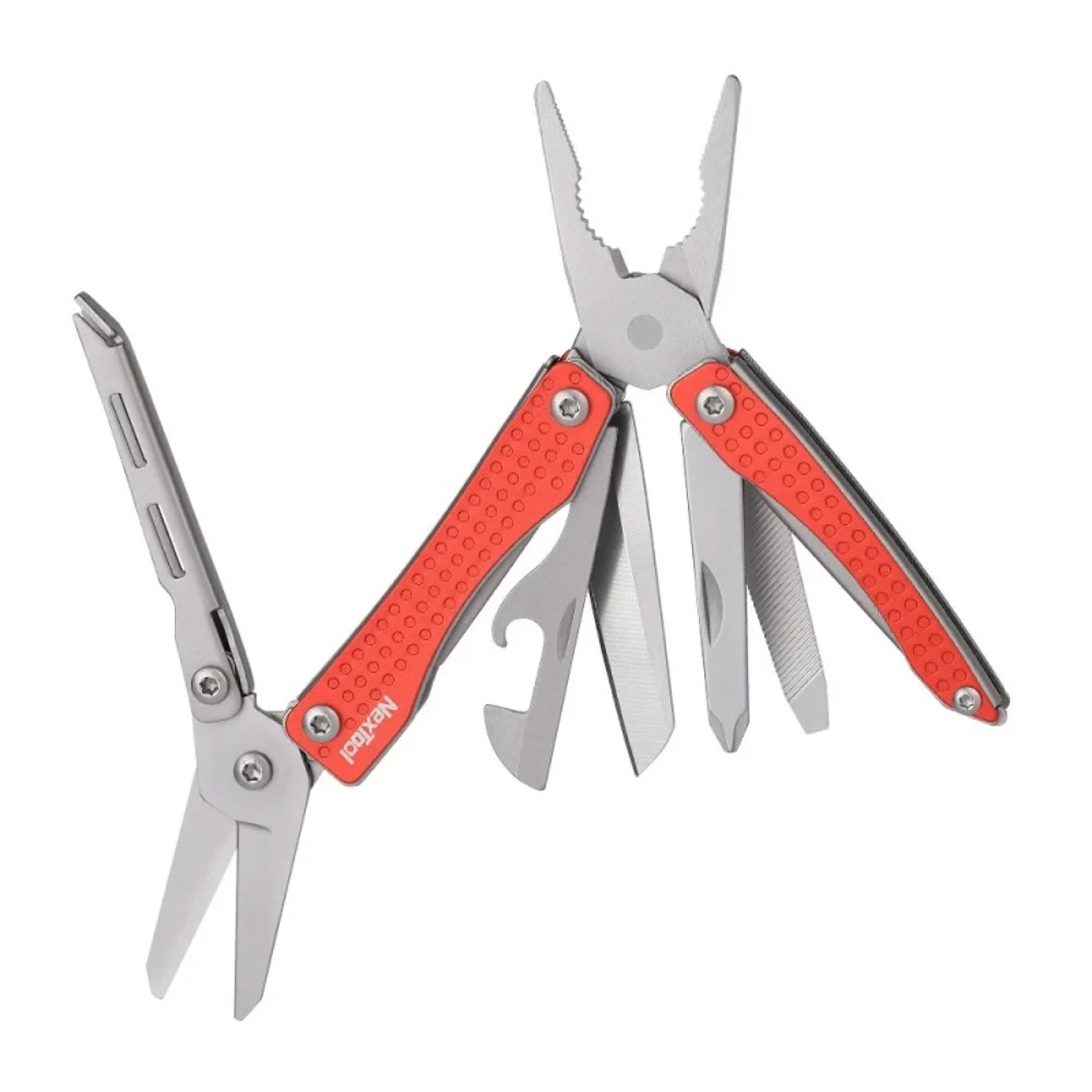 Mini Multi Functional EDC Tool With Scissors Screwdriver Pliers  Bottle Opener Compact Folding Tool 6