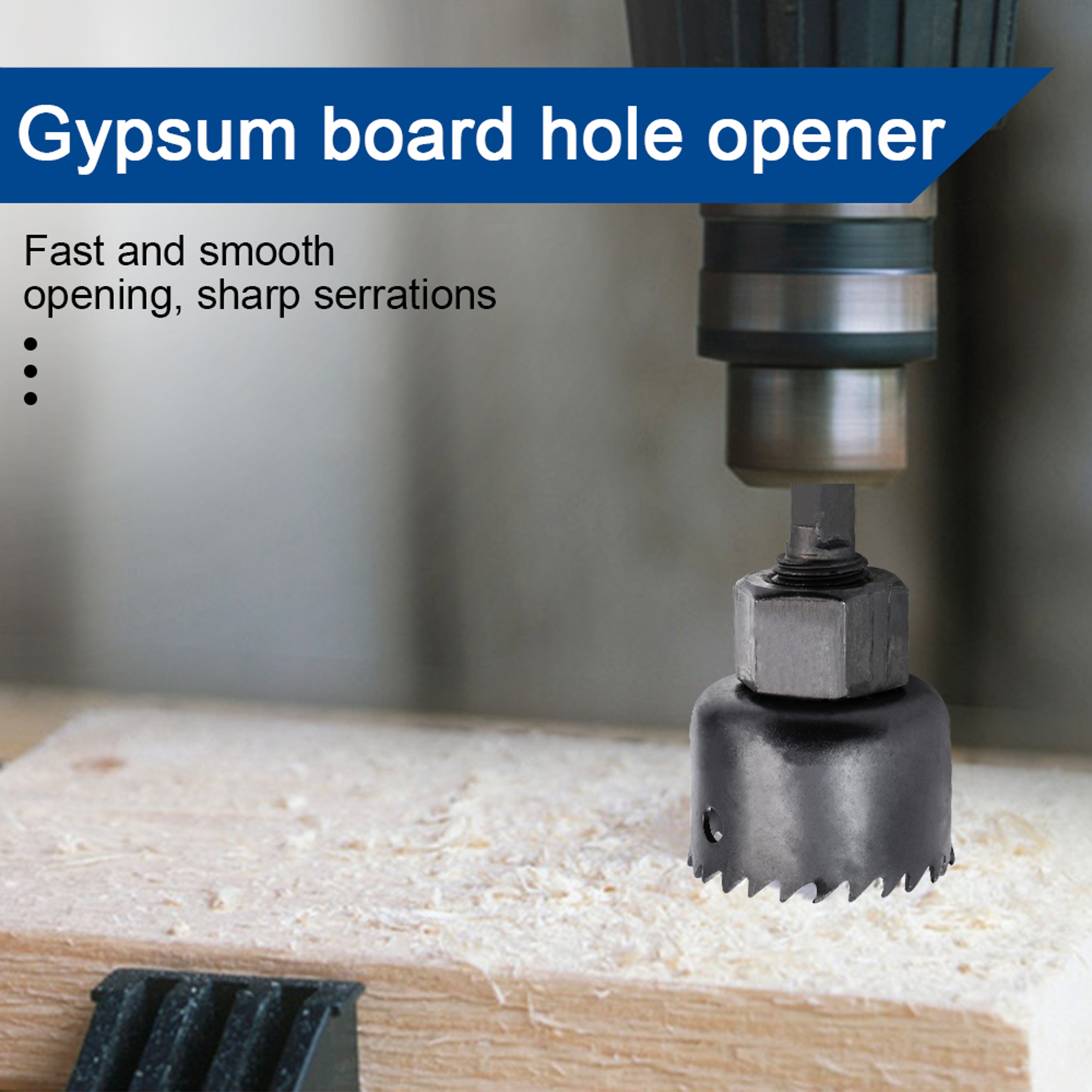 Woodworking Hole Saw Set For Ceiling  Plasterboard Carbon Steel Hole Cutter Kit 2
