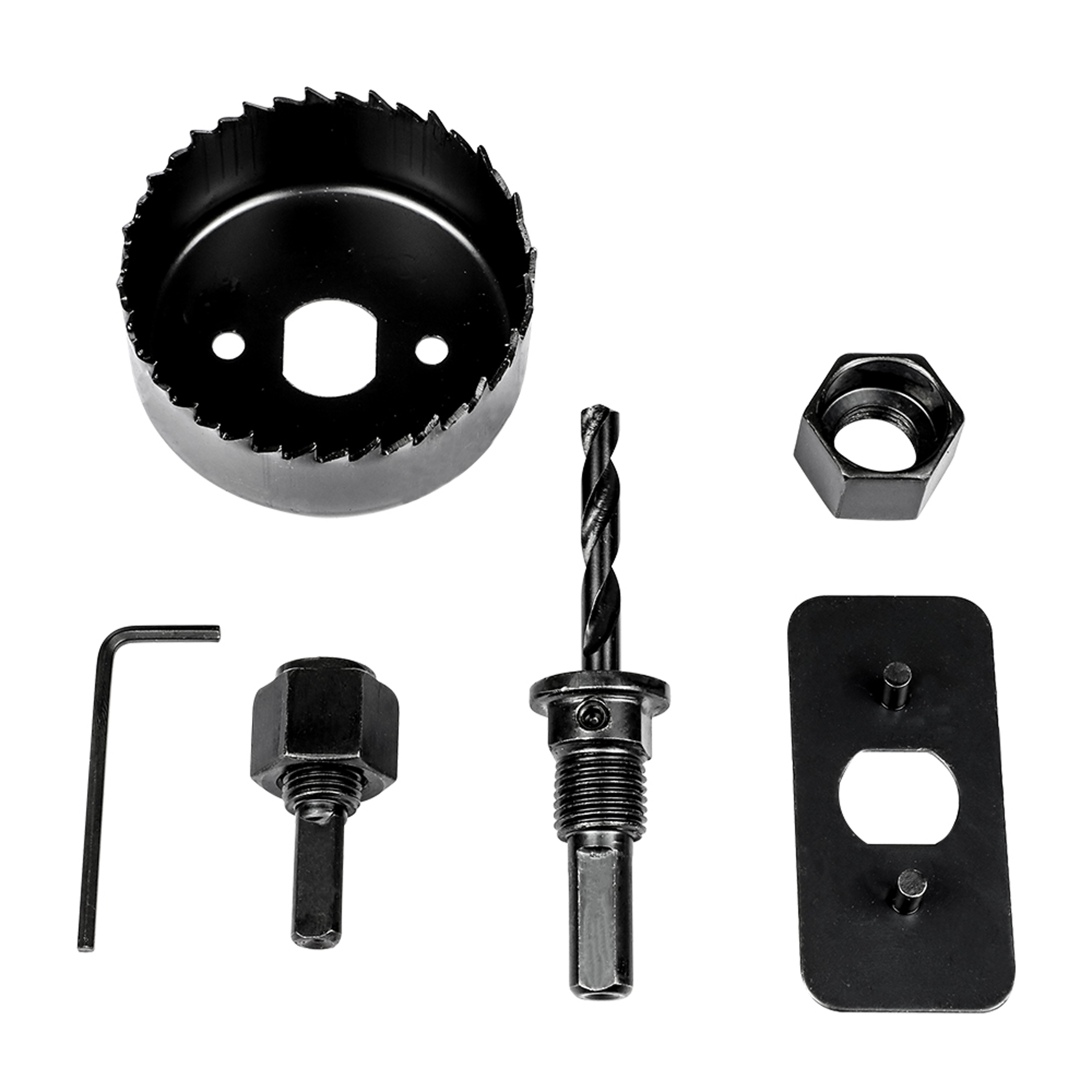 Woodworking Hole Saw Set For Ceiling  Plasterboard Carbon Steel Hole Cutter Kit 4