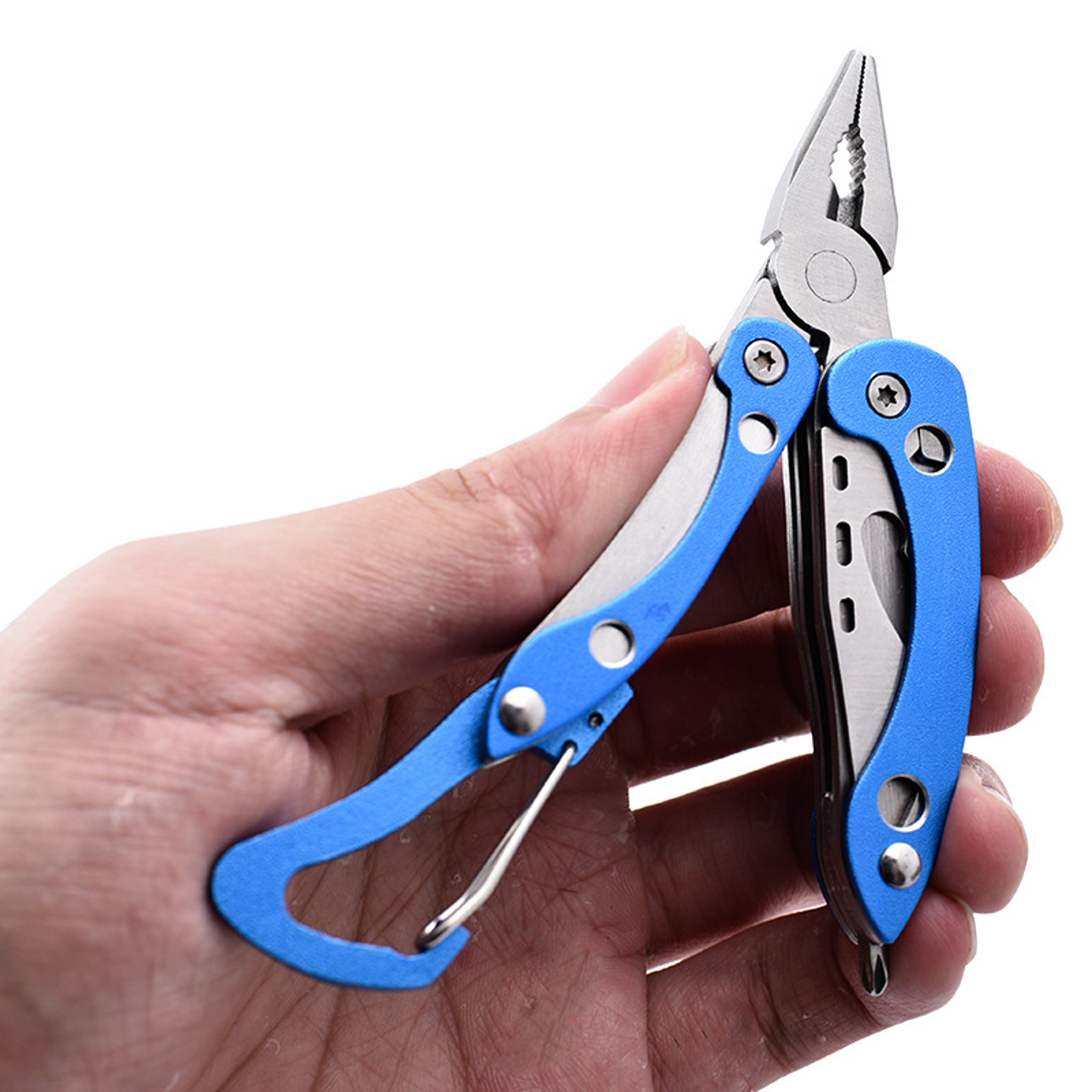 Stainless Steel Multitool Pliers With Mini Knife  Nylon Bag Compact  Durable Outdoor Camping Tool 5