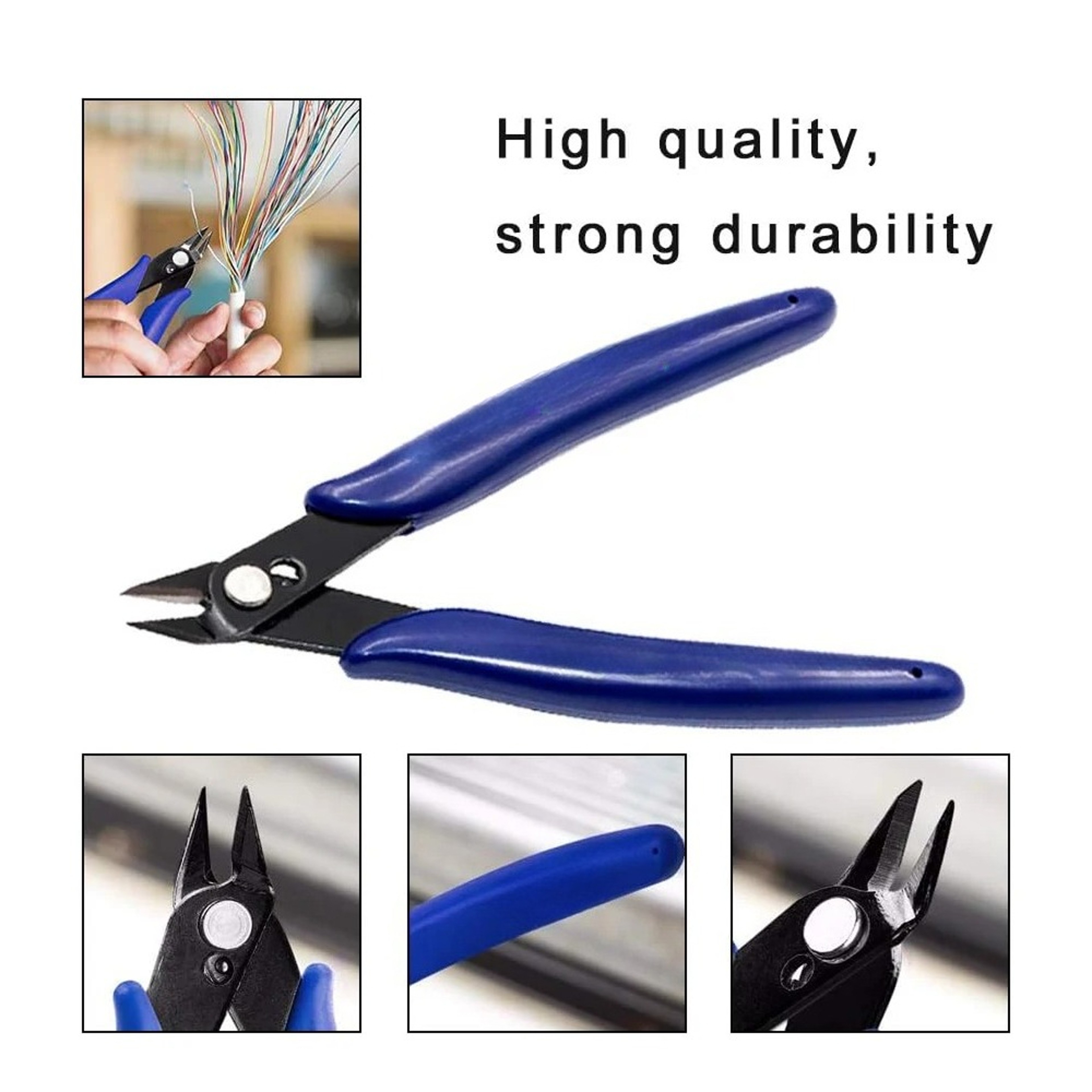 Professional Precision Side Cutting Pliers for DIY & Electronics Carbon Steel Wire Cutter – view 3