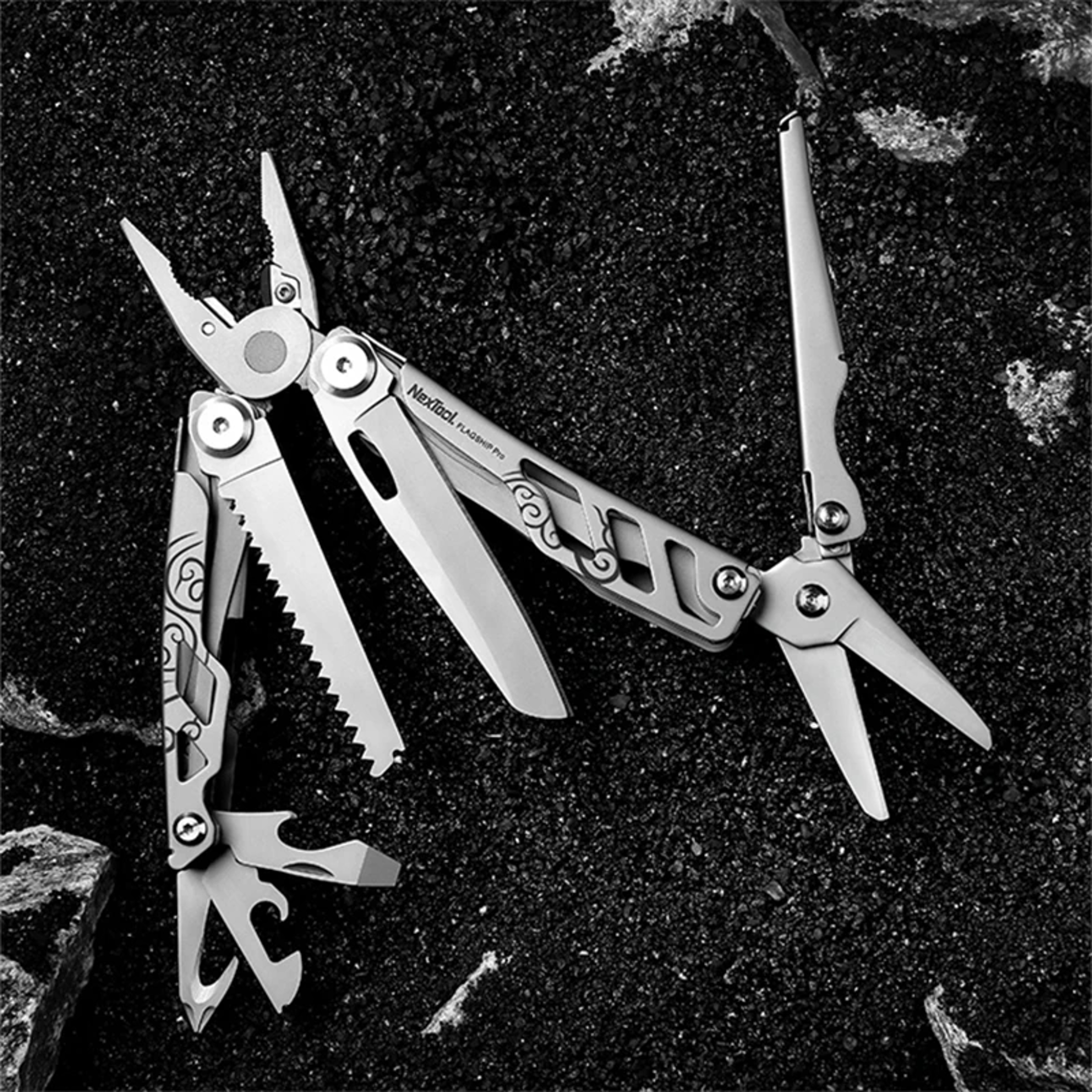 Flagship Pro Multi Tool Pliers With Knife Screwdriver Can Opener  Scissors Ultimate Outdoor Tool Fo 1