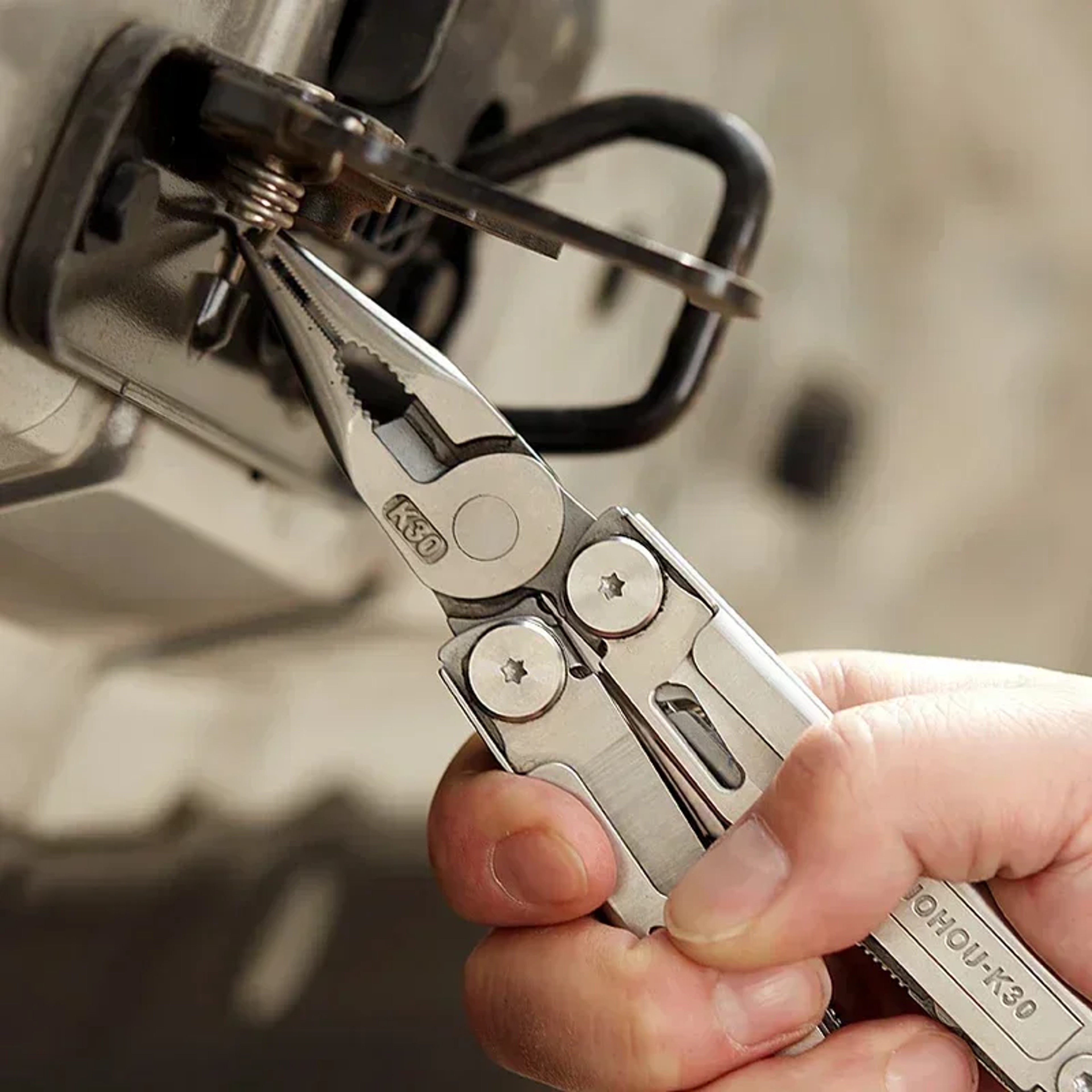 Multitool Folding Pliers With Knife Scissors Saw And More Compact Outdoor Survival EDC Tool 1