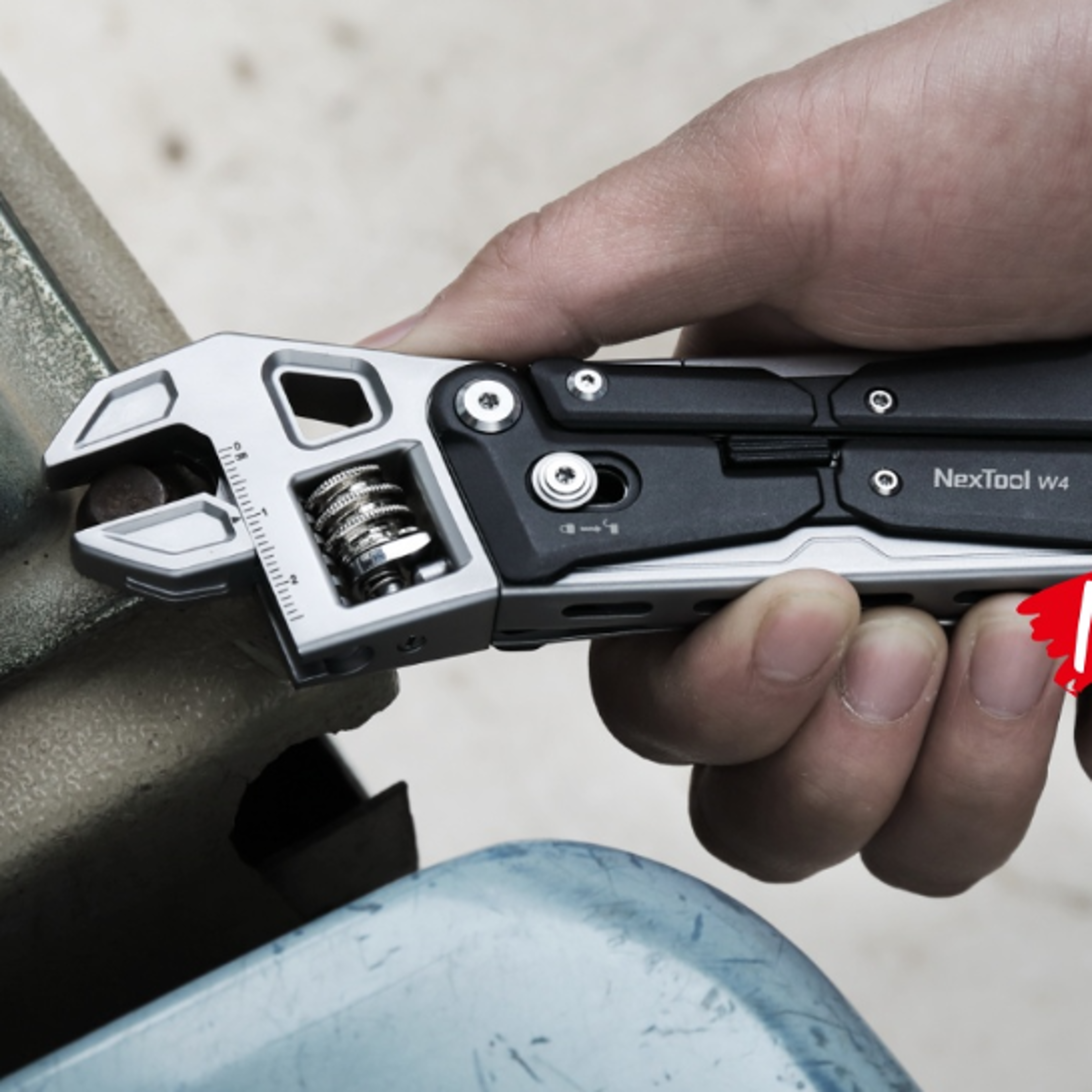NexTool W4 Adjustable Wrench 11In1 Multitool Wrench Folding Pliers Knife Hand Tools Screwdriver Wo