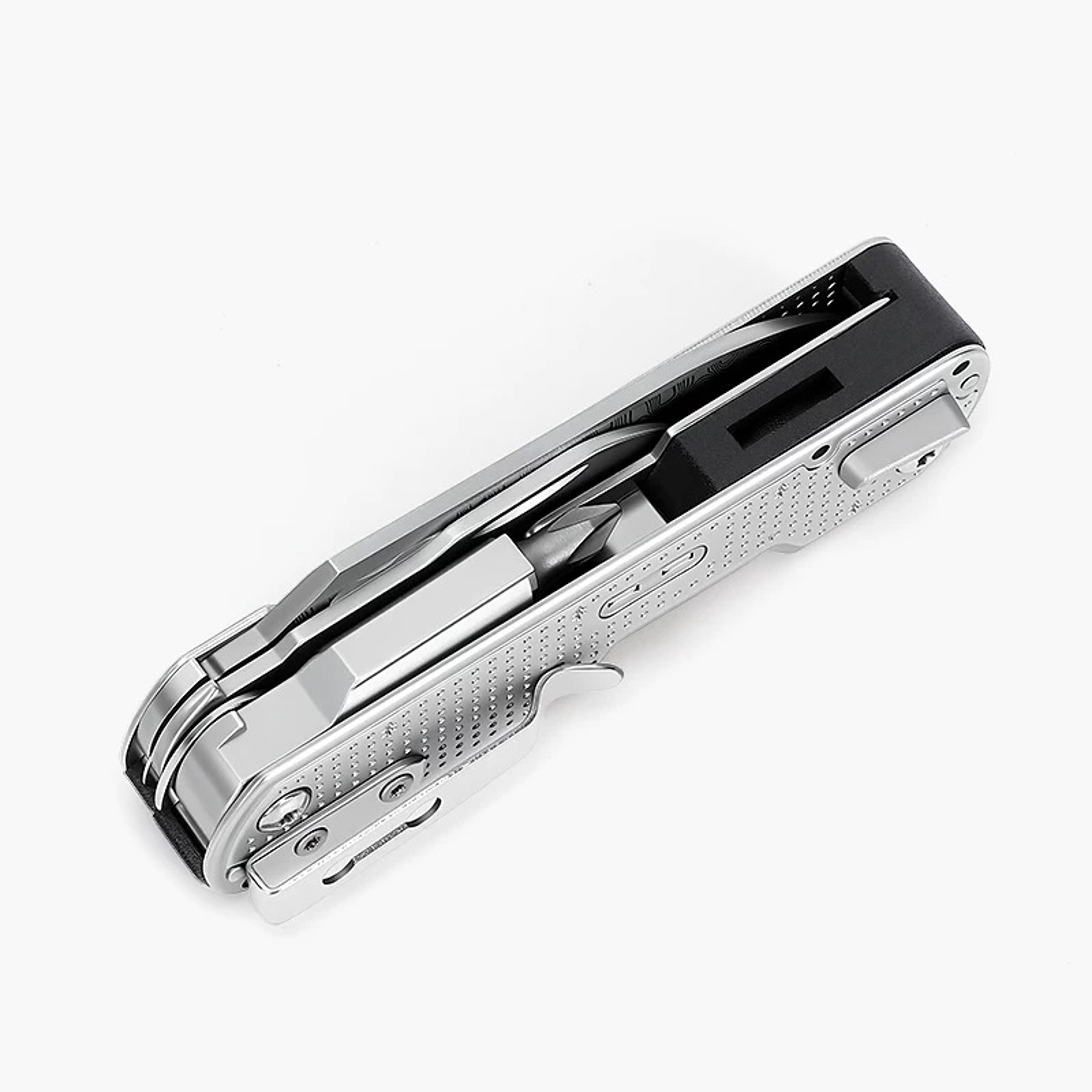 Multi Tool Folding Knife With Damascus Blade  Scissors Portable Outdoor Emergency Tool 5