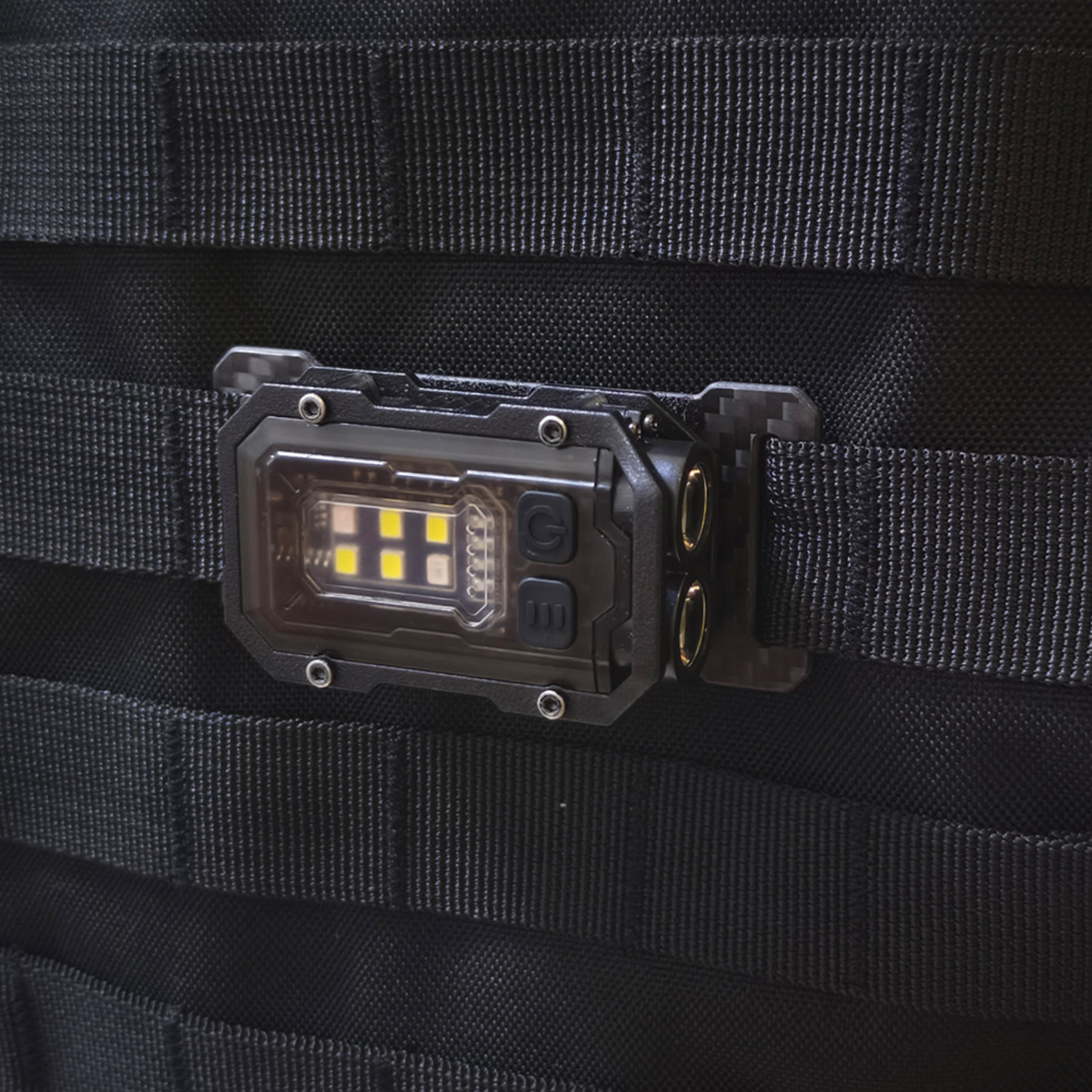 Outdoor EDC Mini Light USB Rechargeable Tactical Strobe For Molle System Backpack Strap 1