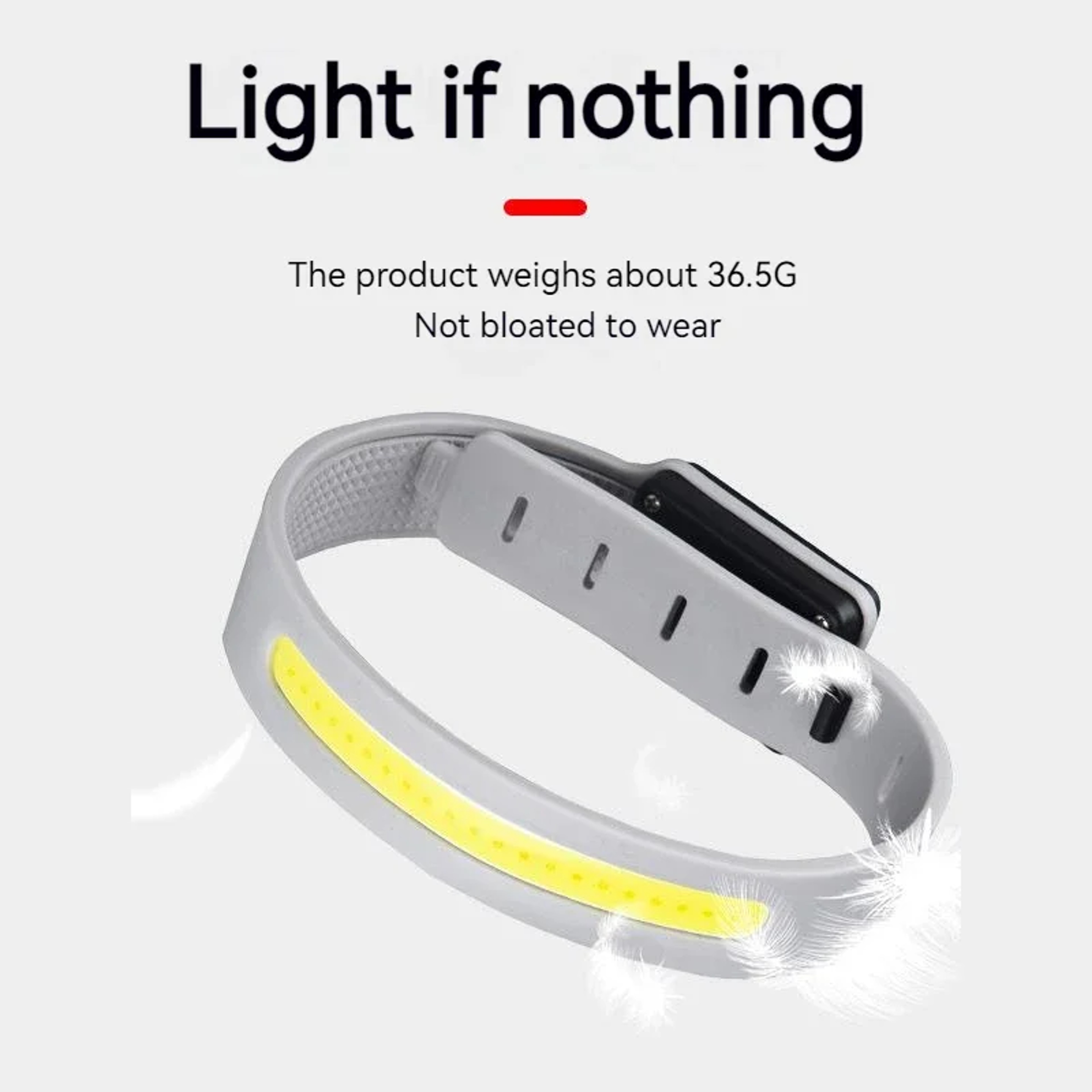 Ultralight COB Running Light Bracelet Waterproof  Sweat Resistant Warning Light For Safety 3