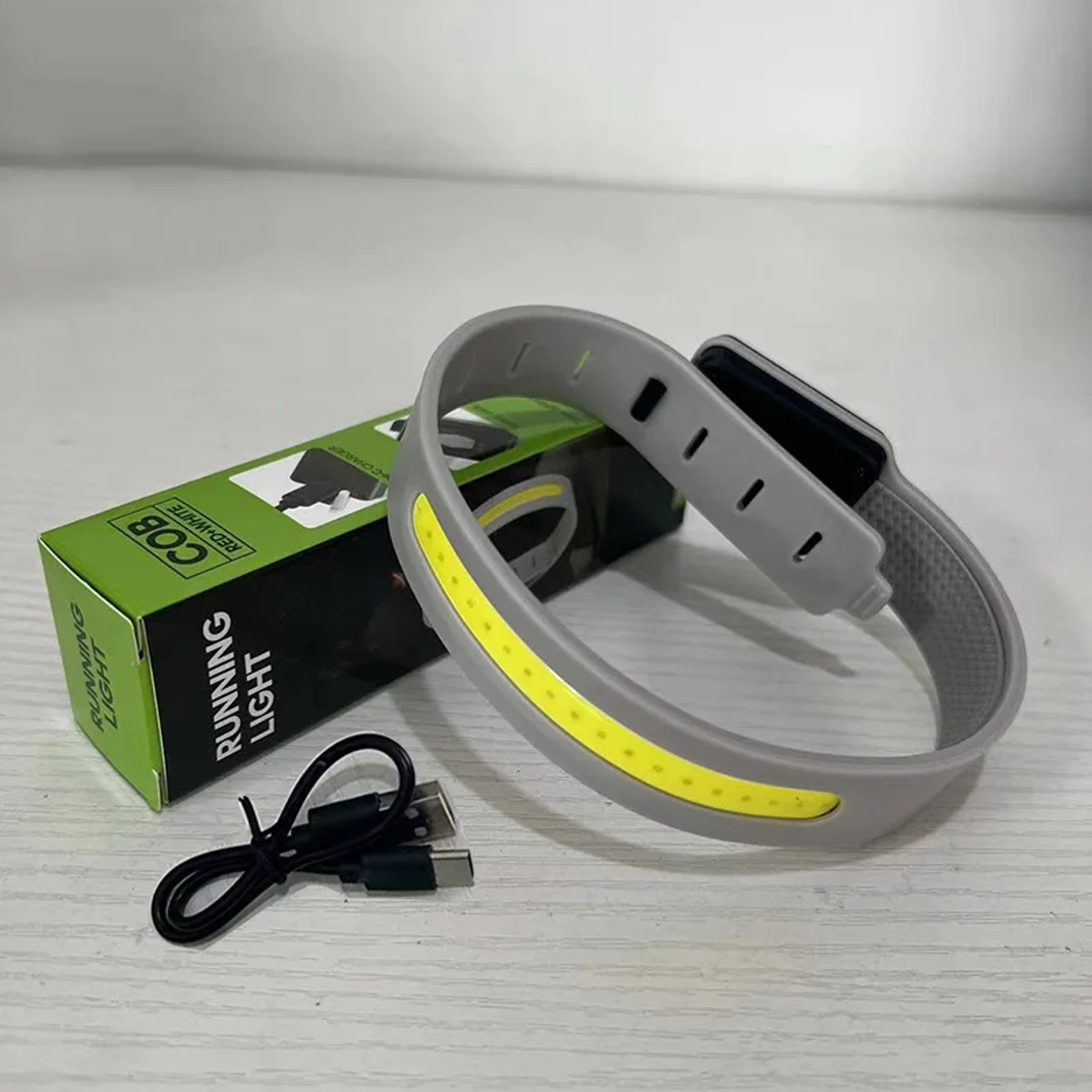 Ultralight COB Running Light Bracelet Waterproof  Sweat Resistant Warning Light For Safety 0