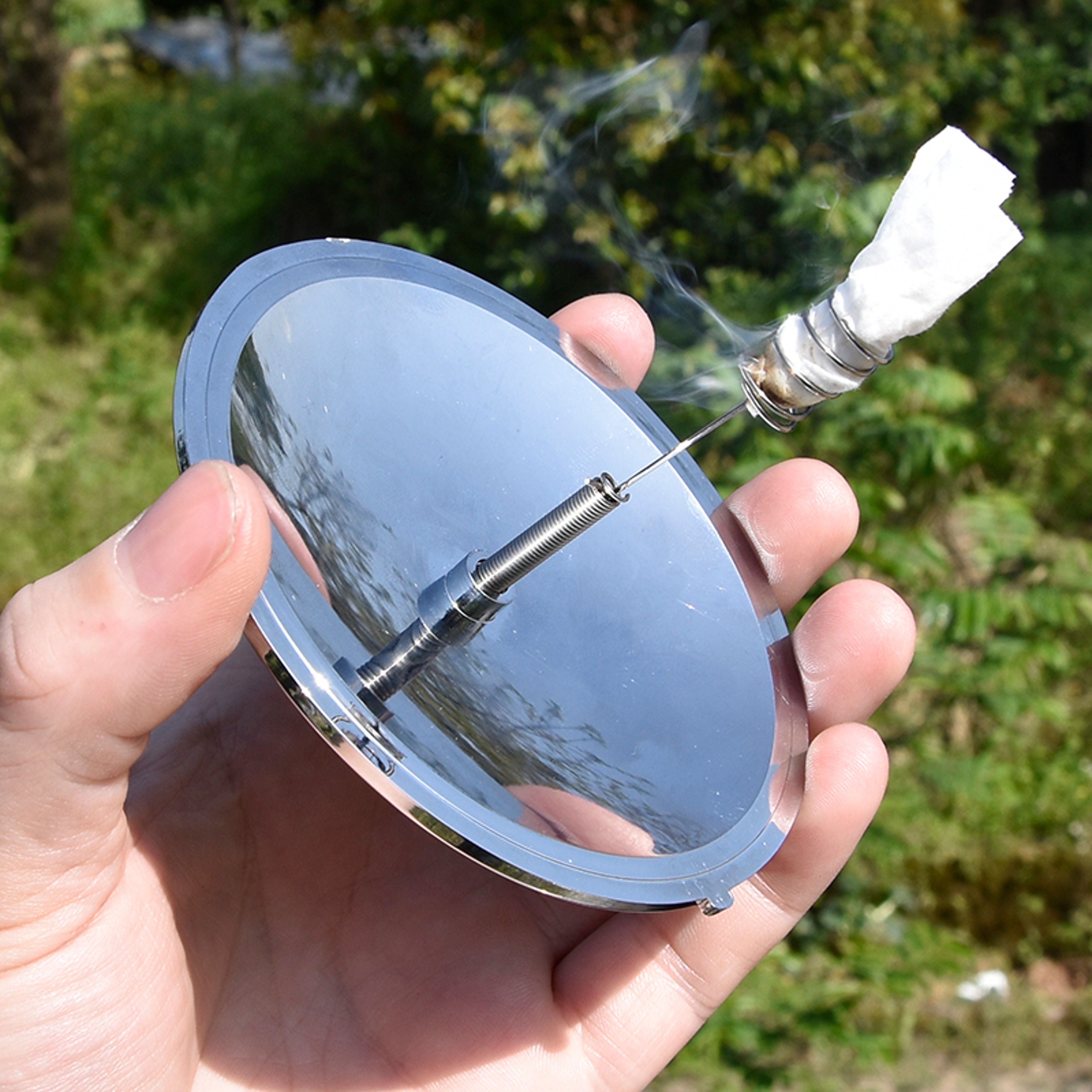 Outdoor Solar Ignition Lighter Windproof  Waterproof Survival Gear For Camping Hiking And Emergency 0