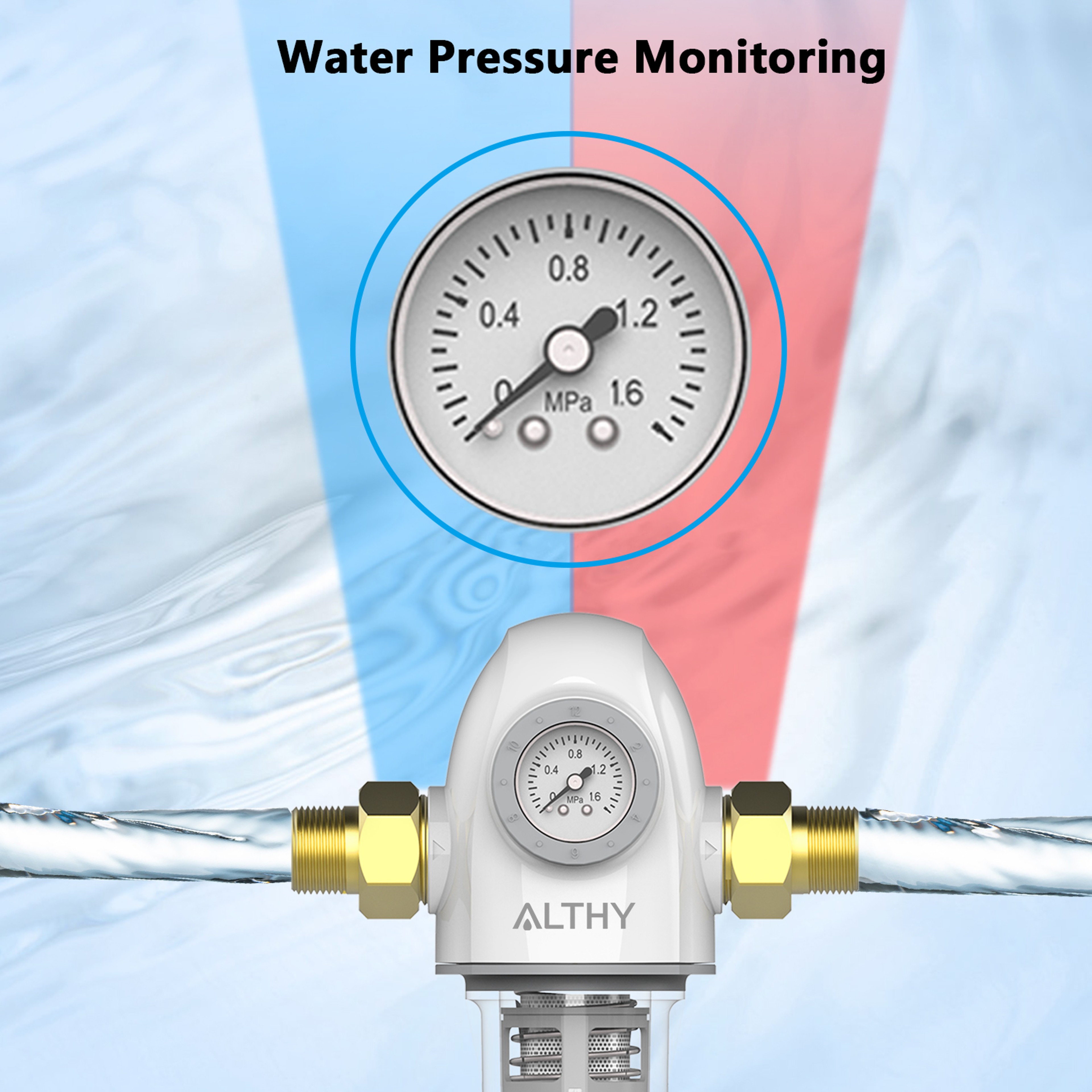 PRE AUTO2 Automatic Flushing Sediment Water Filter For Whole House Purification 3