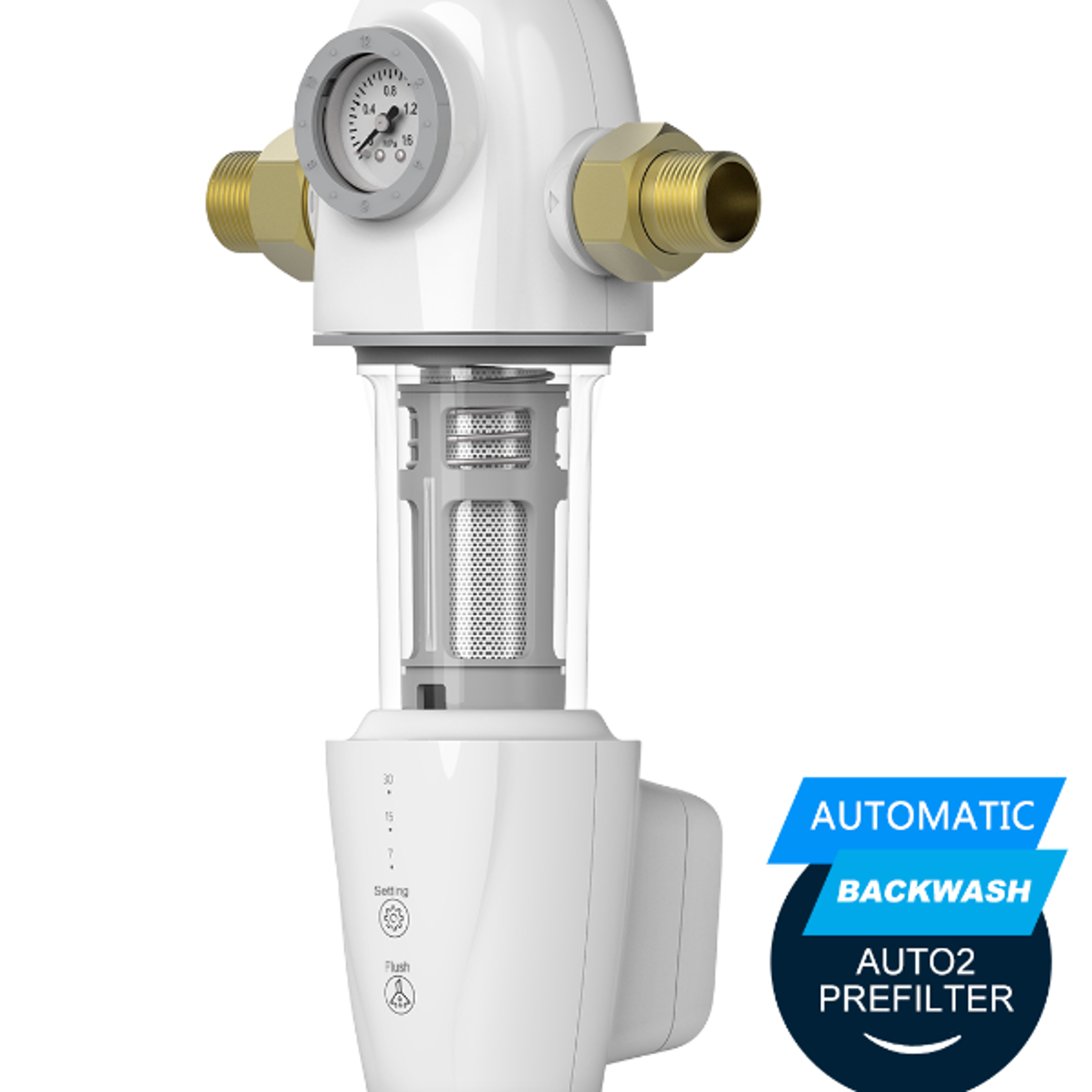 ALTHY PREAUTO2 Automatic Flushing Backwash Prefilter Spin Down Sediment Water Filter Central Whole