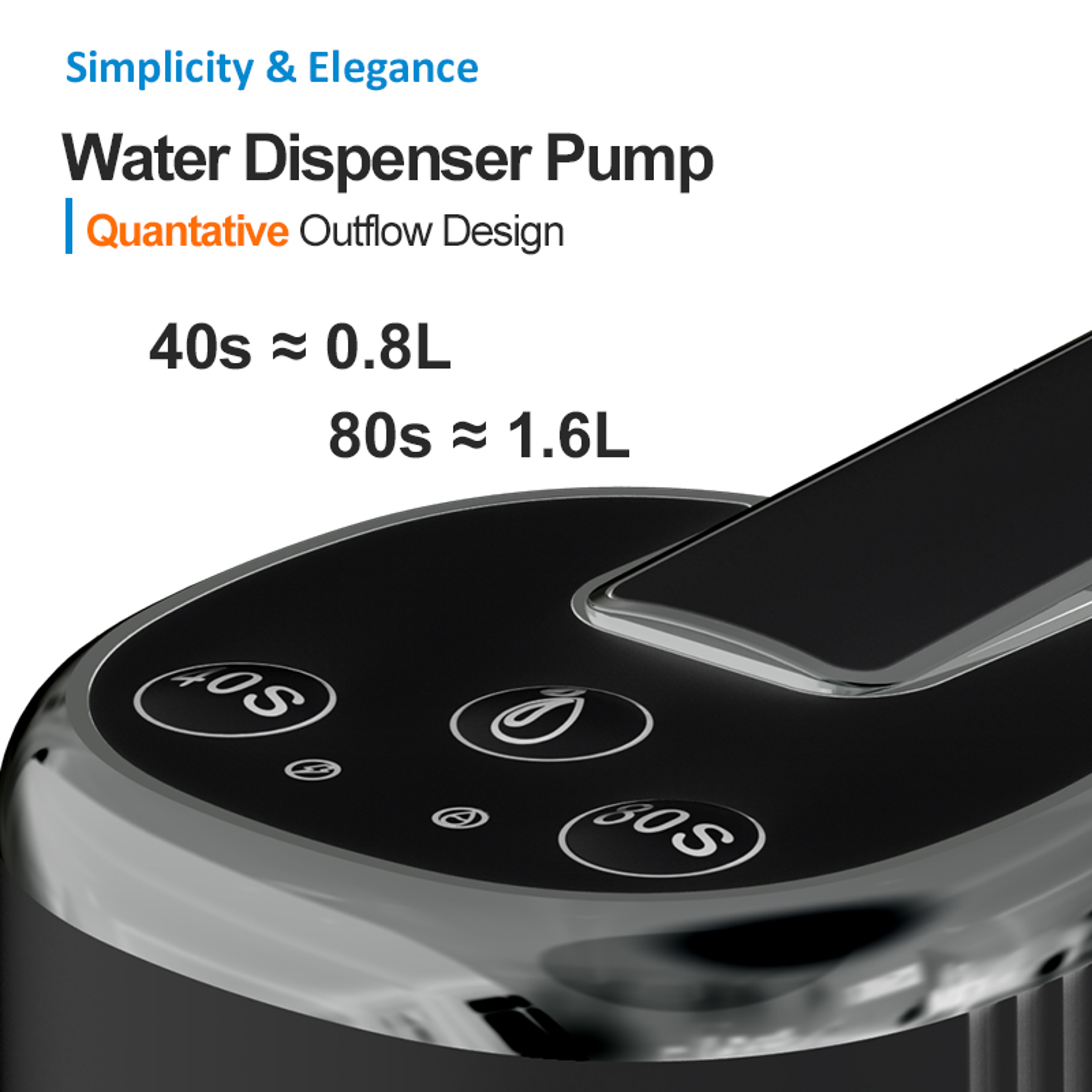 Mini Portable Water Pump USB Foldable Automatic Water Dispenser For Bottles 3