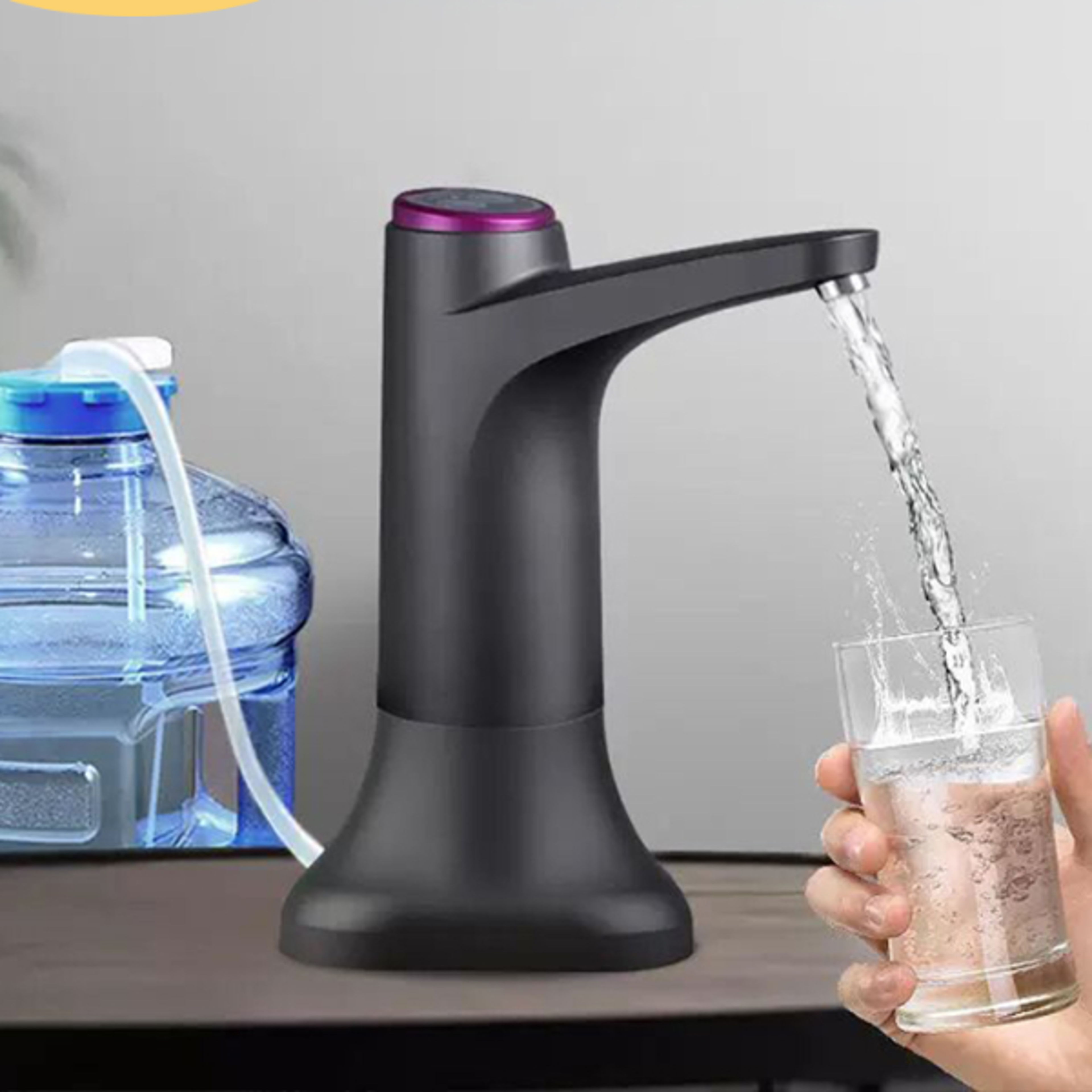 HiPiCok Water Pump 19 Liters Water Dispenser for Bottle Mini USB Automatic Electric Water Gallon Bot
