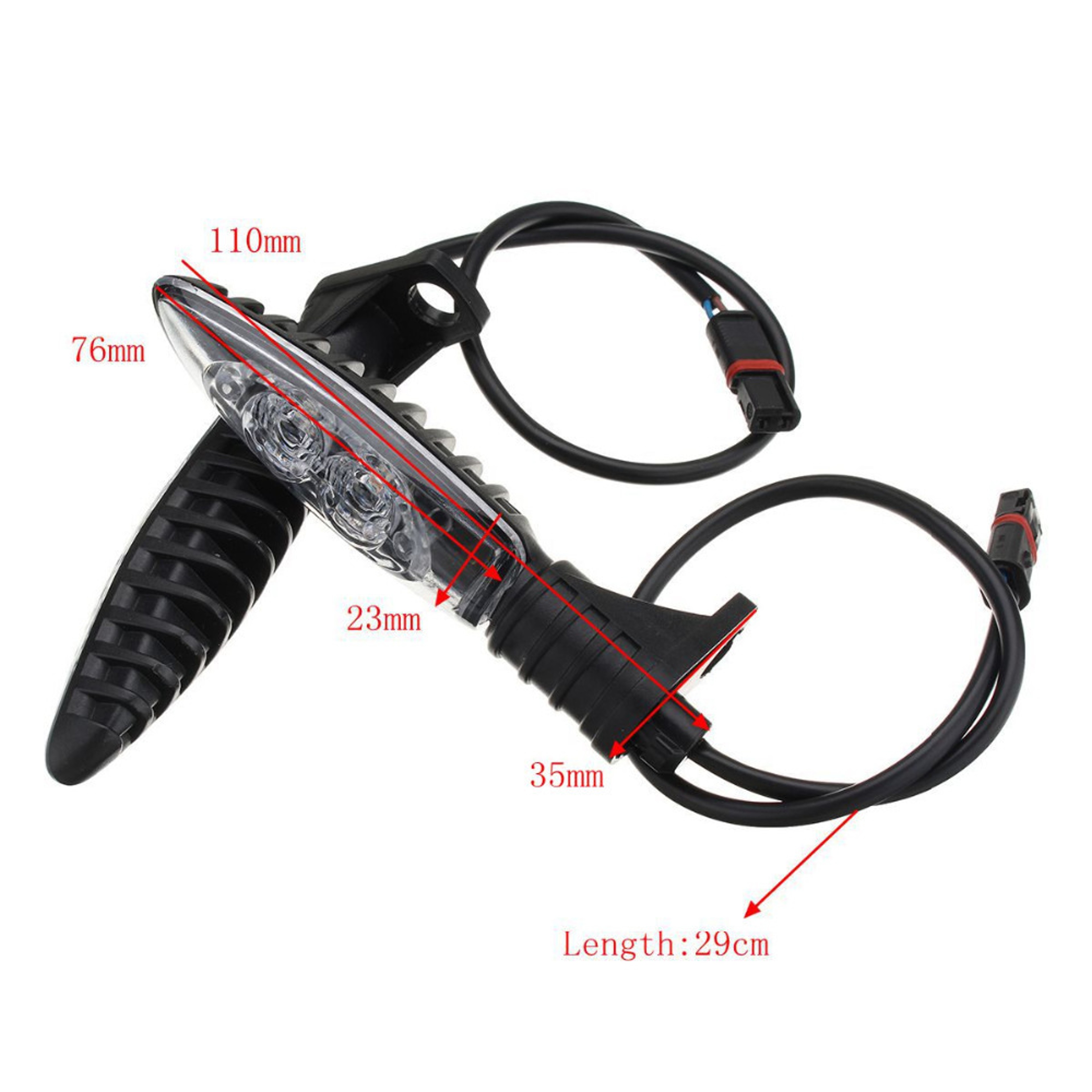 Motorcycle LED Turn Signal Indicator Light Blinker For Front  Rear Universal Fit Waterproof High Vi 2