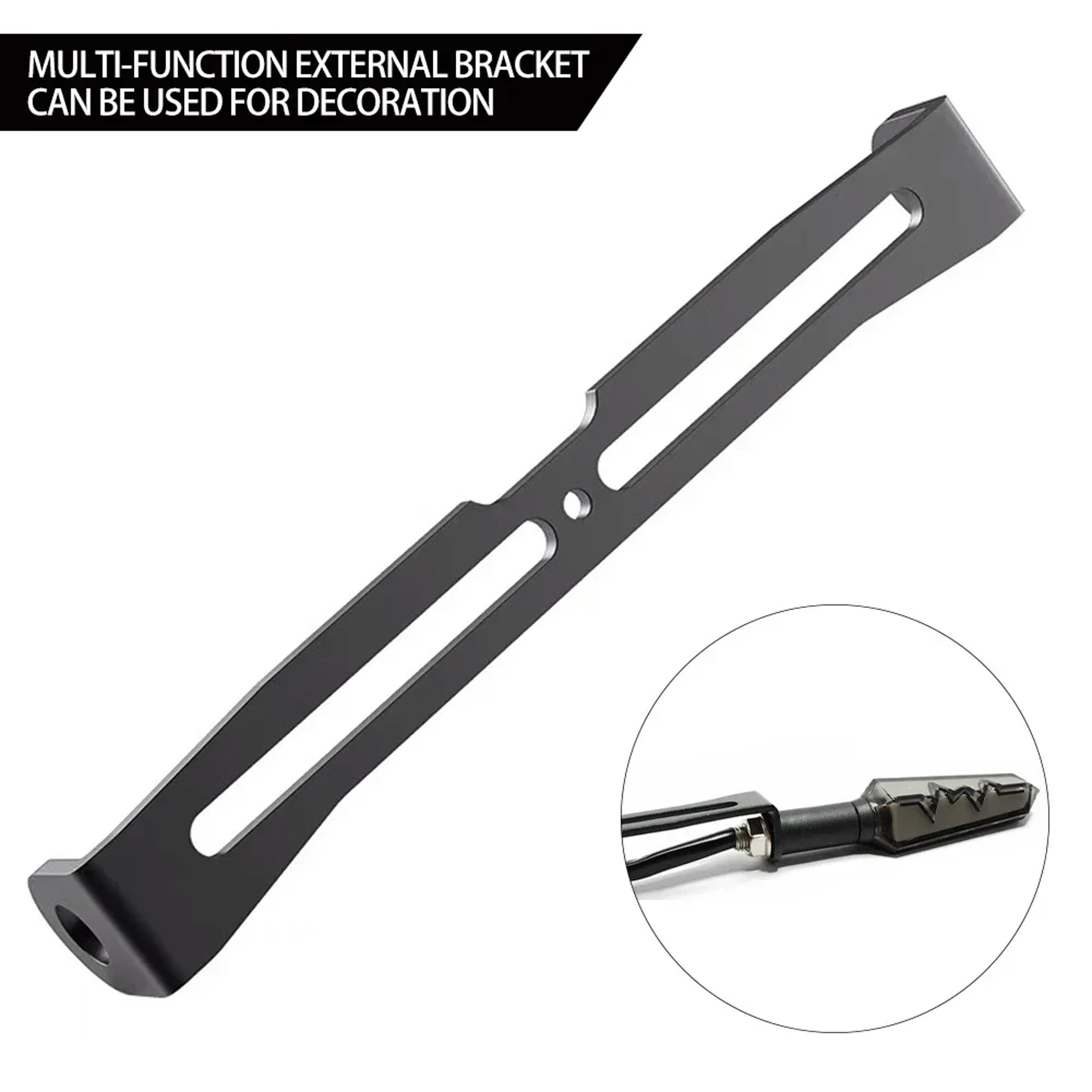 Durable Motorcycle Turn Signal Mount Bracket For Electric Bikes  Motorcycles Adjustable Aluminum Al 4