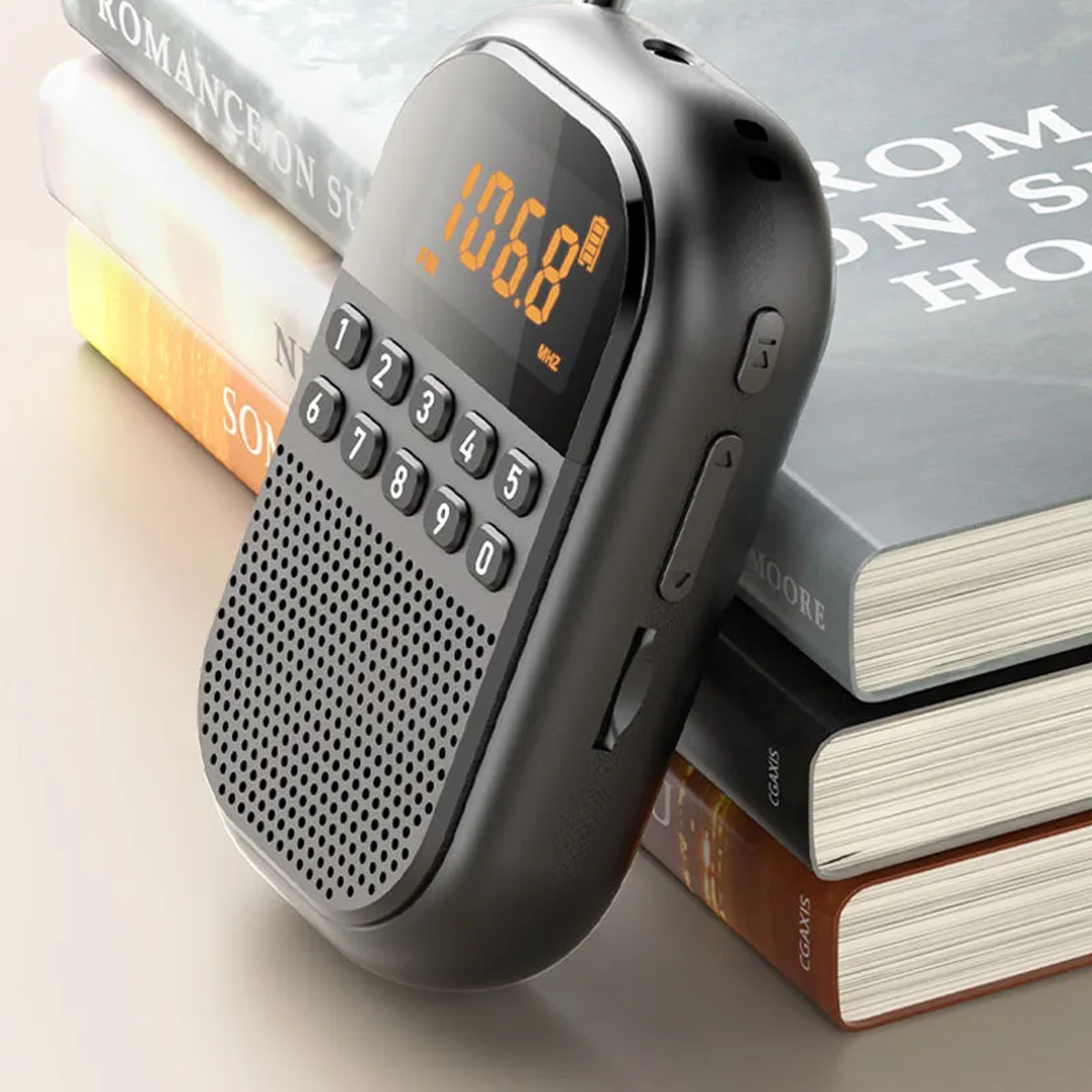 Mini Portable FM AM Radio With Bluetooth  TF Card Music Player 5