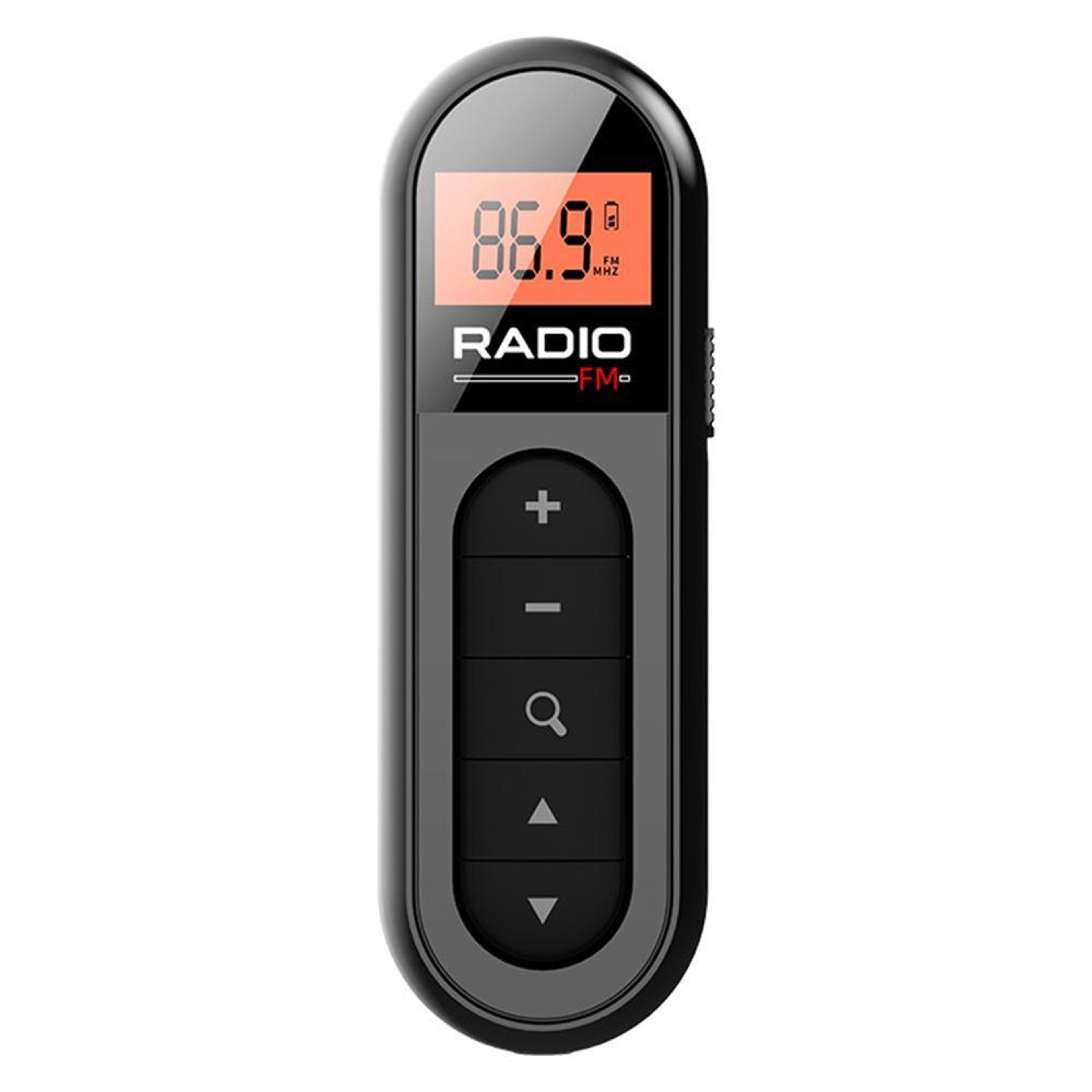 Mini Pocket FM Radio with Backlight LCD Display Rechargeable Portable Radio with Headphone Output – view 1