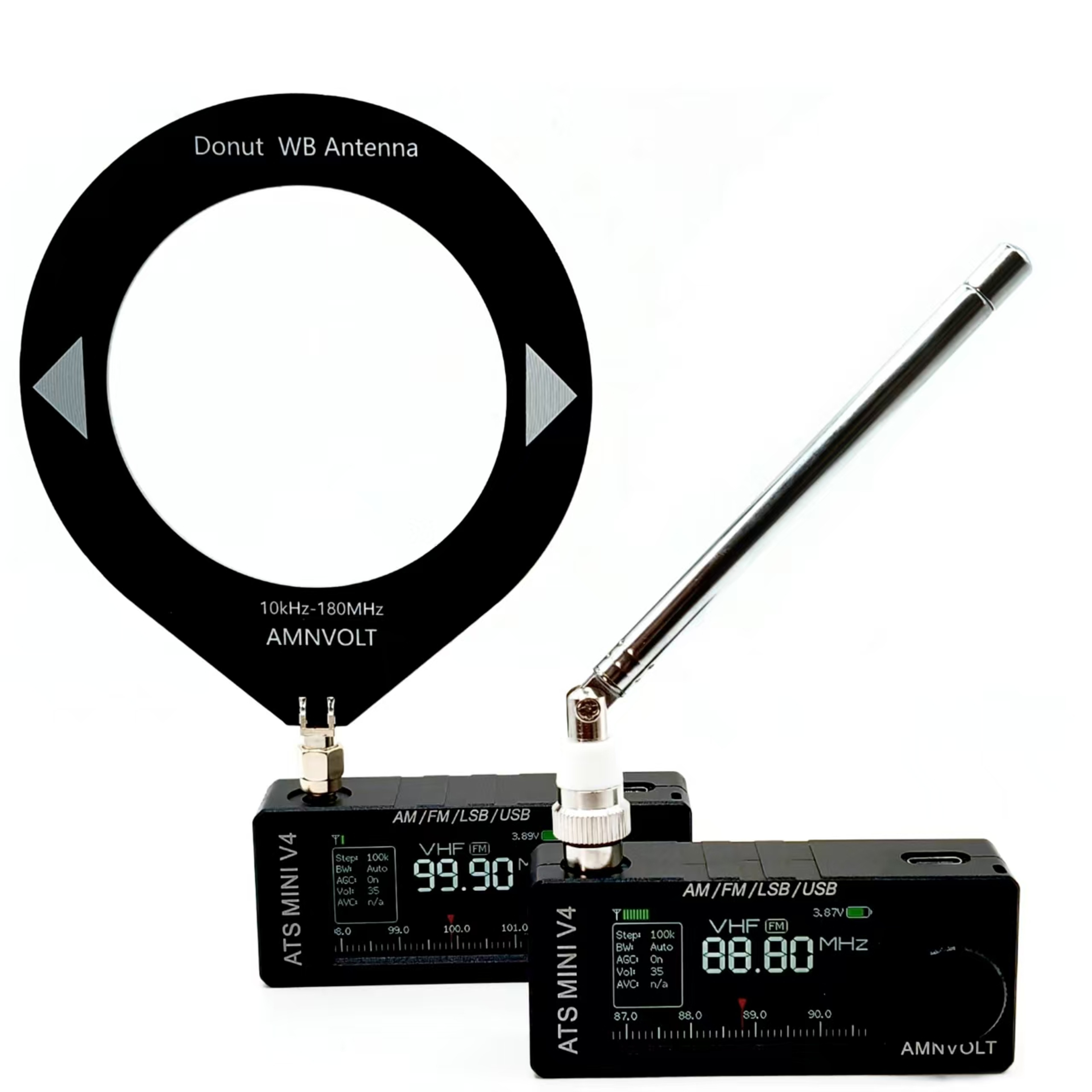 MINI DSP Radio All Band FM AM SSB LSB USB With Hi Z Headphone Amplifier 5