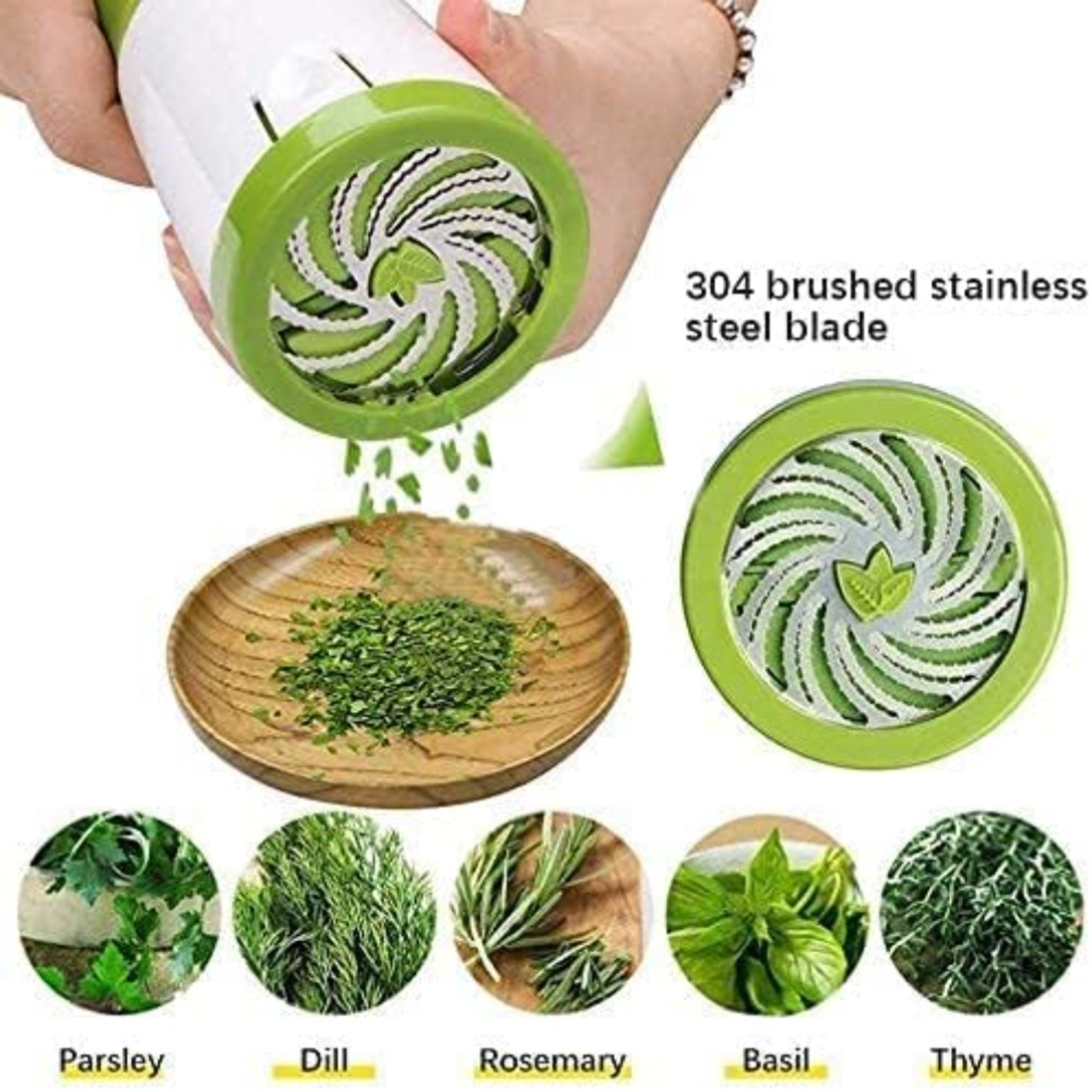 Manual Herb Grinder  Spice Mill Multifunctional Vegetable And Fruit Cutter For Kitchen Use 2