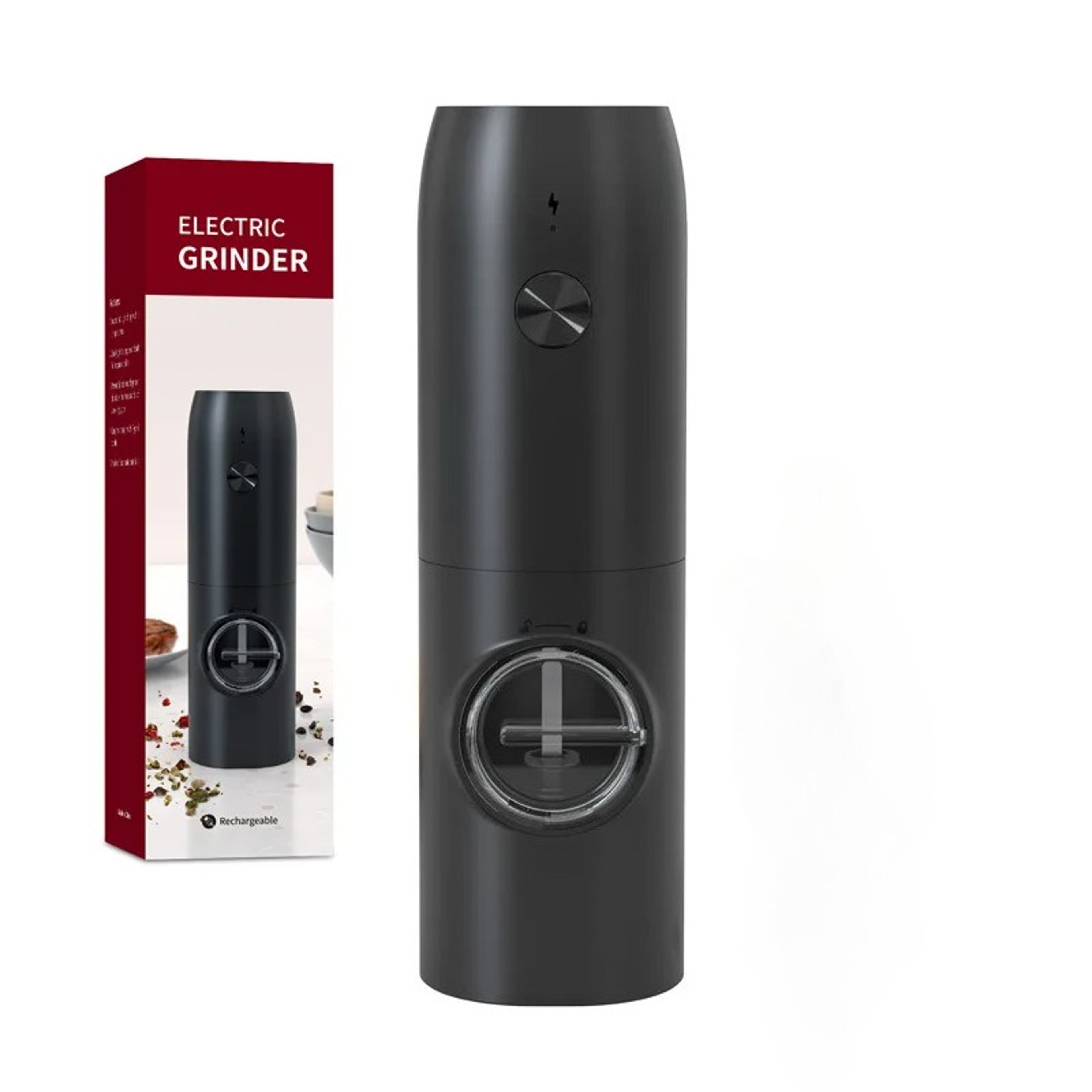 Modern Electric Salt And Pepper Grinder Automatic Spice Mill With Adjustable Coarseness 0