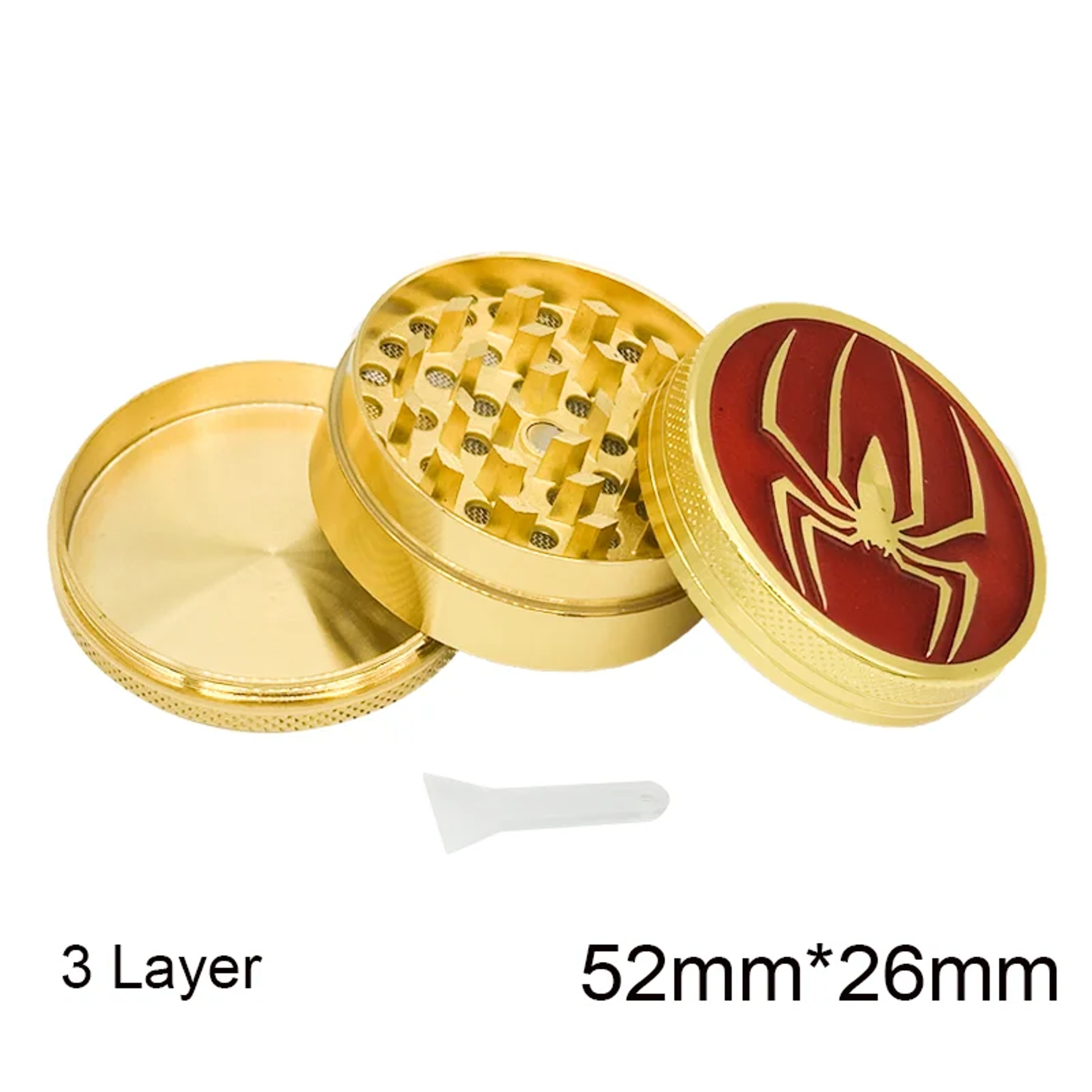 Spider Web Zinc Alloy Herb Grinder  Manual Spice Crusher 2