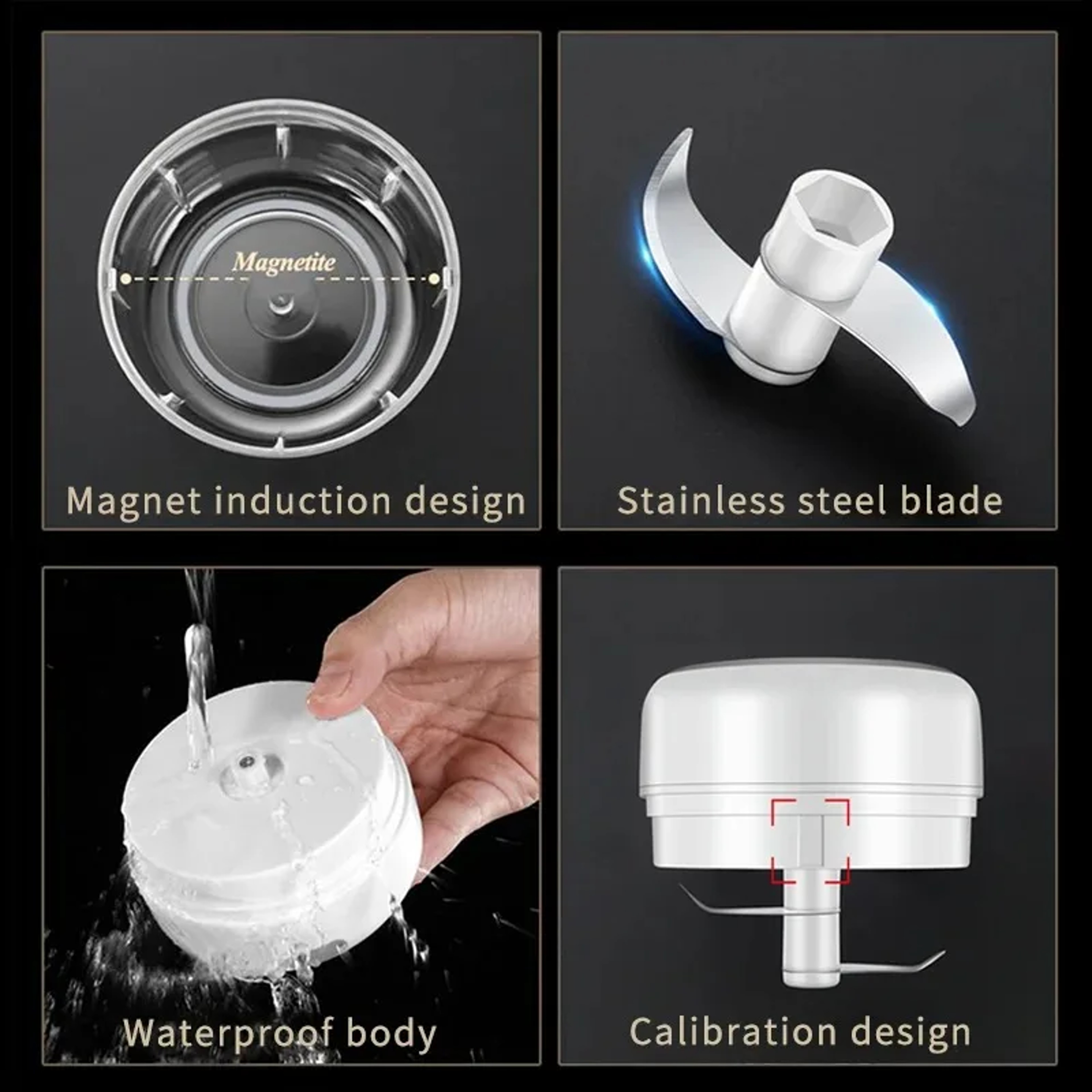 Mini Electric Garlic Chopper USB Rechargeable Portable Food Processor 8