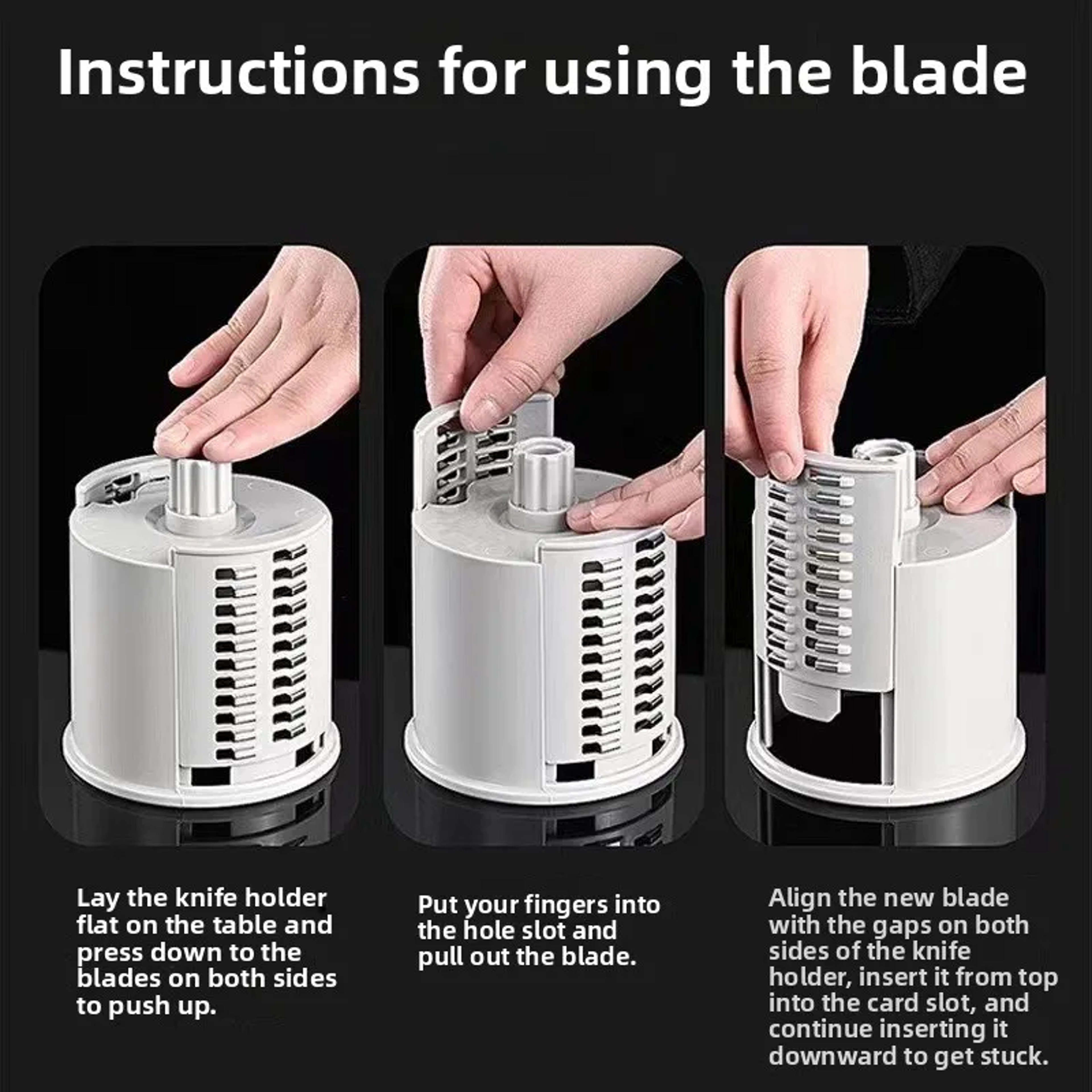 Multi Function Manual Vegetable Slicer With Hand Crank Rotary Cutter  Stainless Steel Blades 2