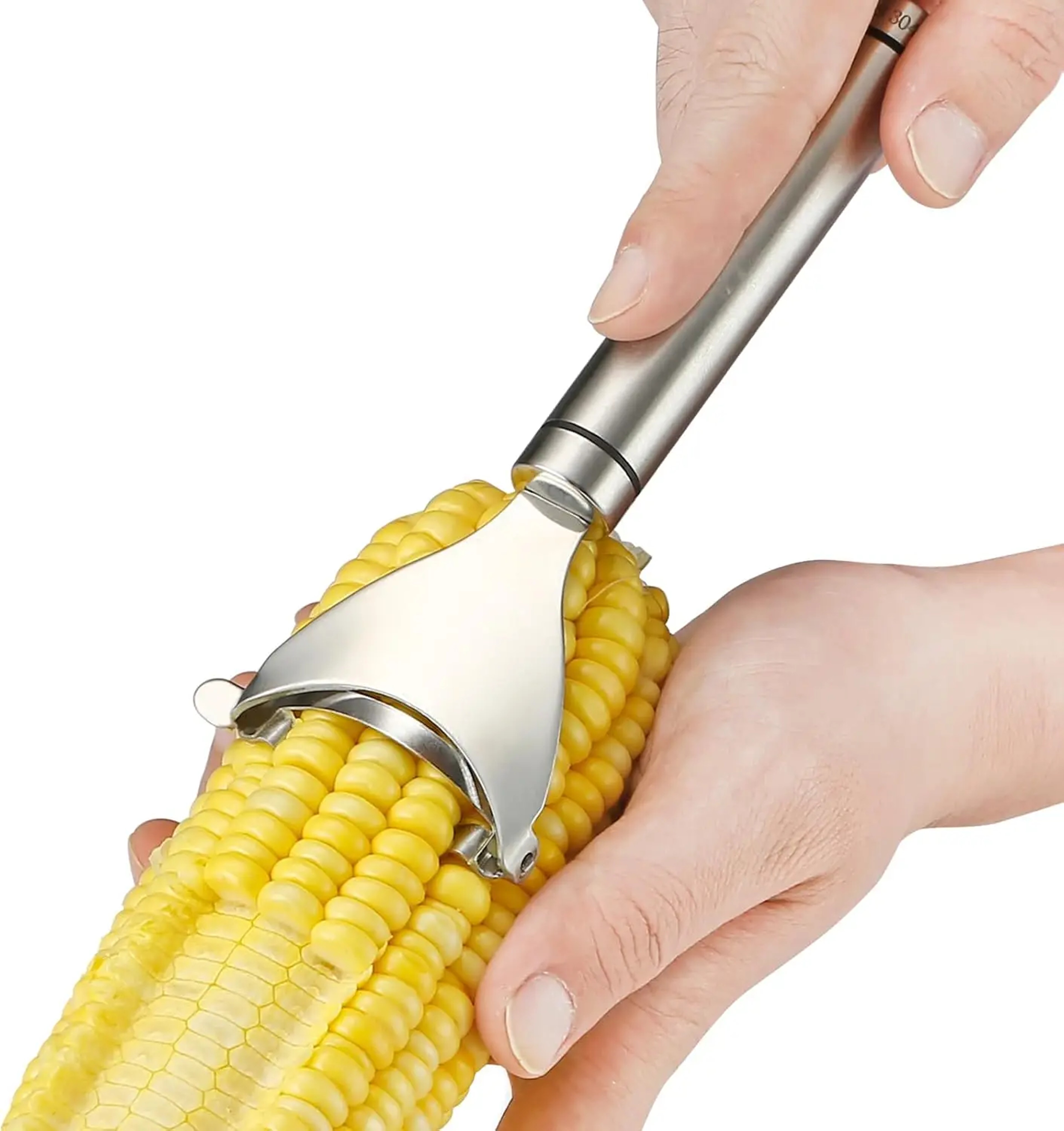 Stainless Steel Corn Stripper Tool Easy Corn Cob Kernel Remover Cutter 0