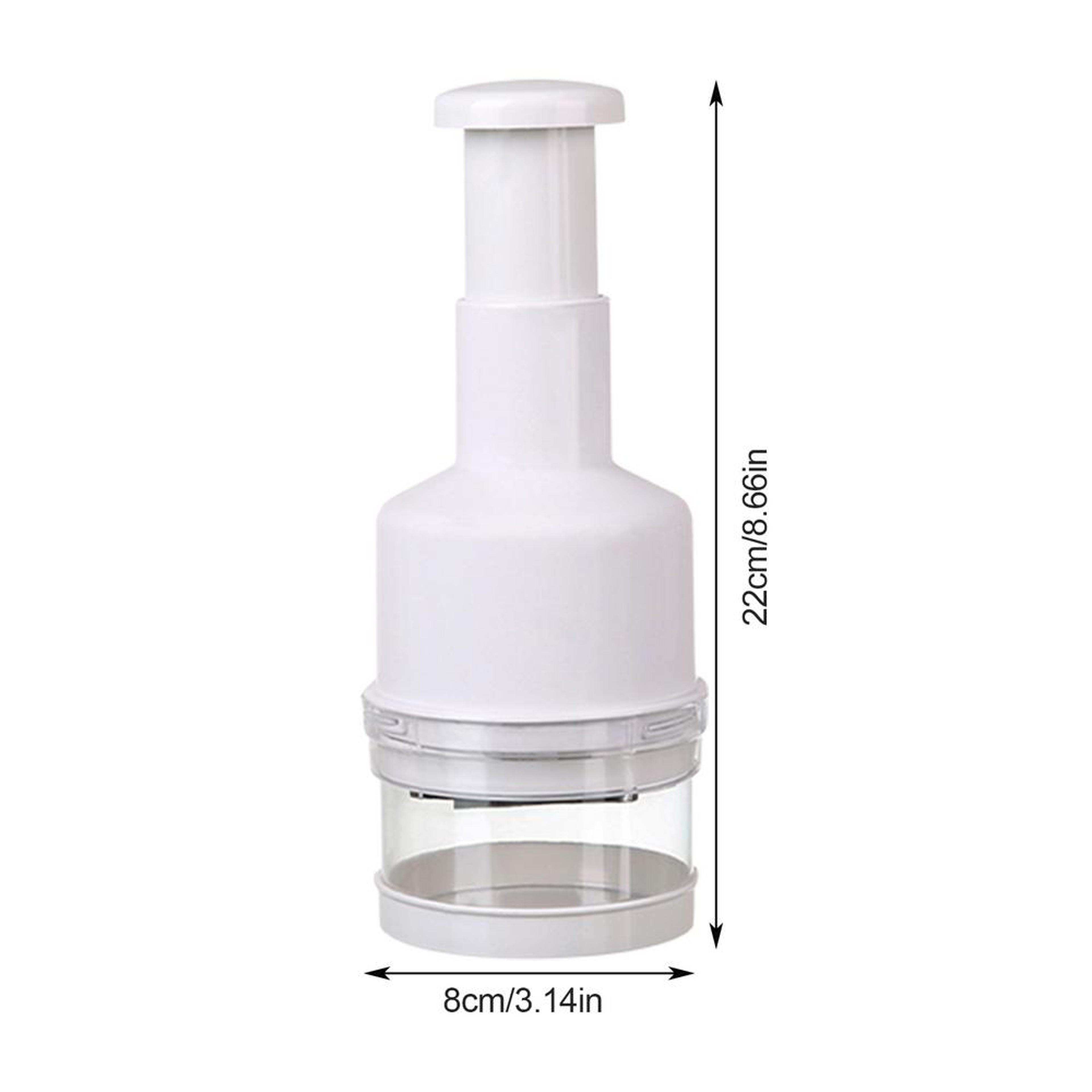 QuickPress Manual Food Chopper  Garlic Mincer For Effortless Kitchen Prep 5