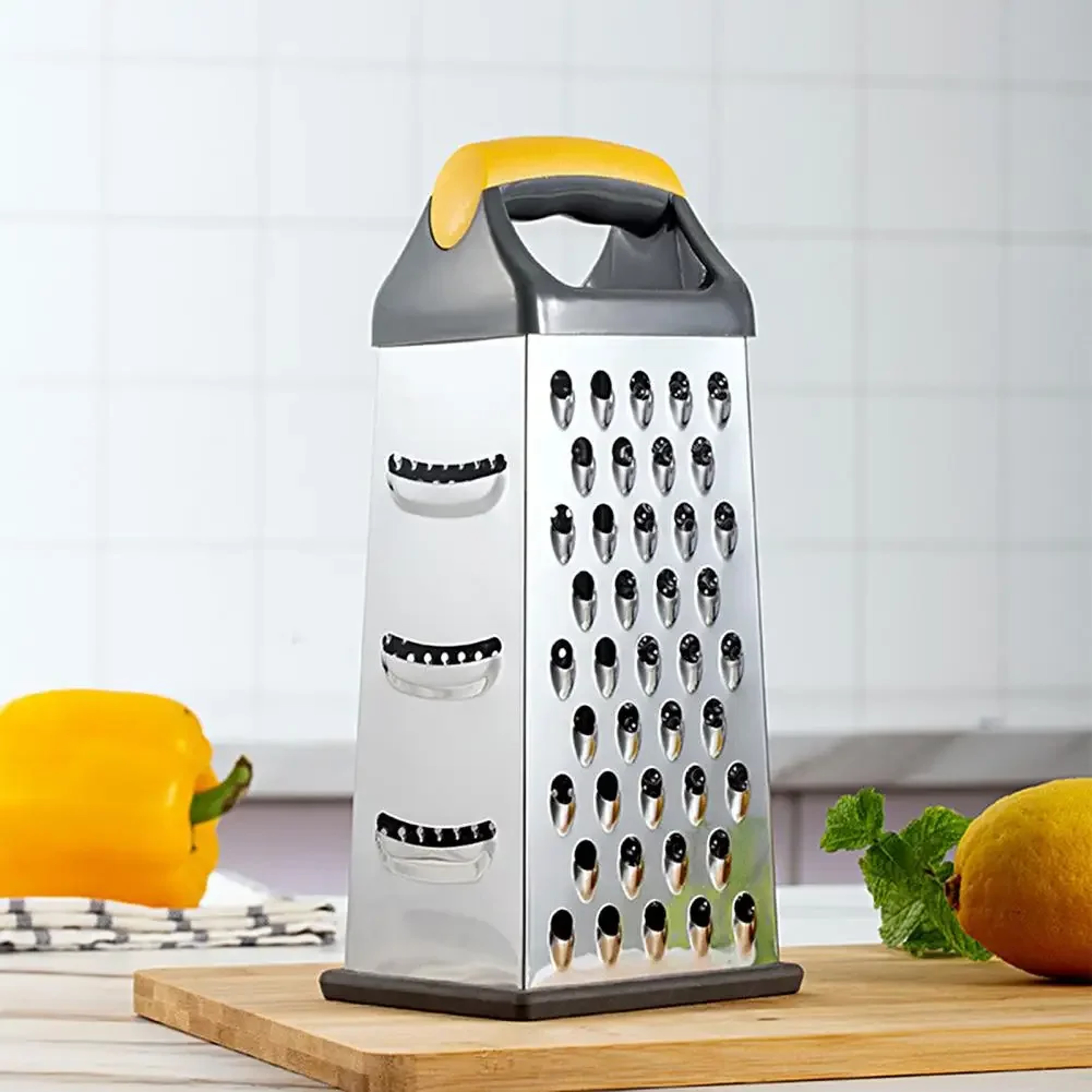 Stainless Steel Box Grater Multi Side Kitchen Grater Tool For Fast Prep 2