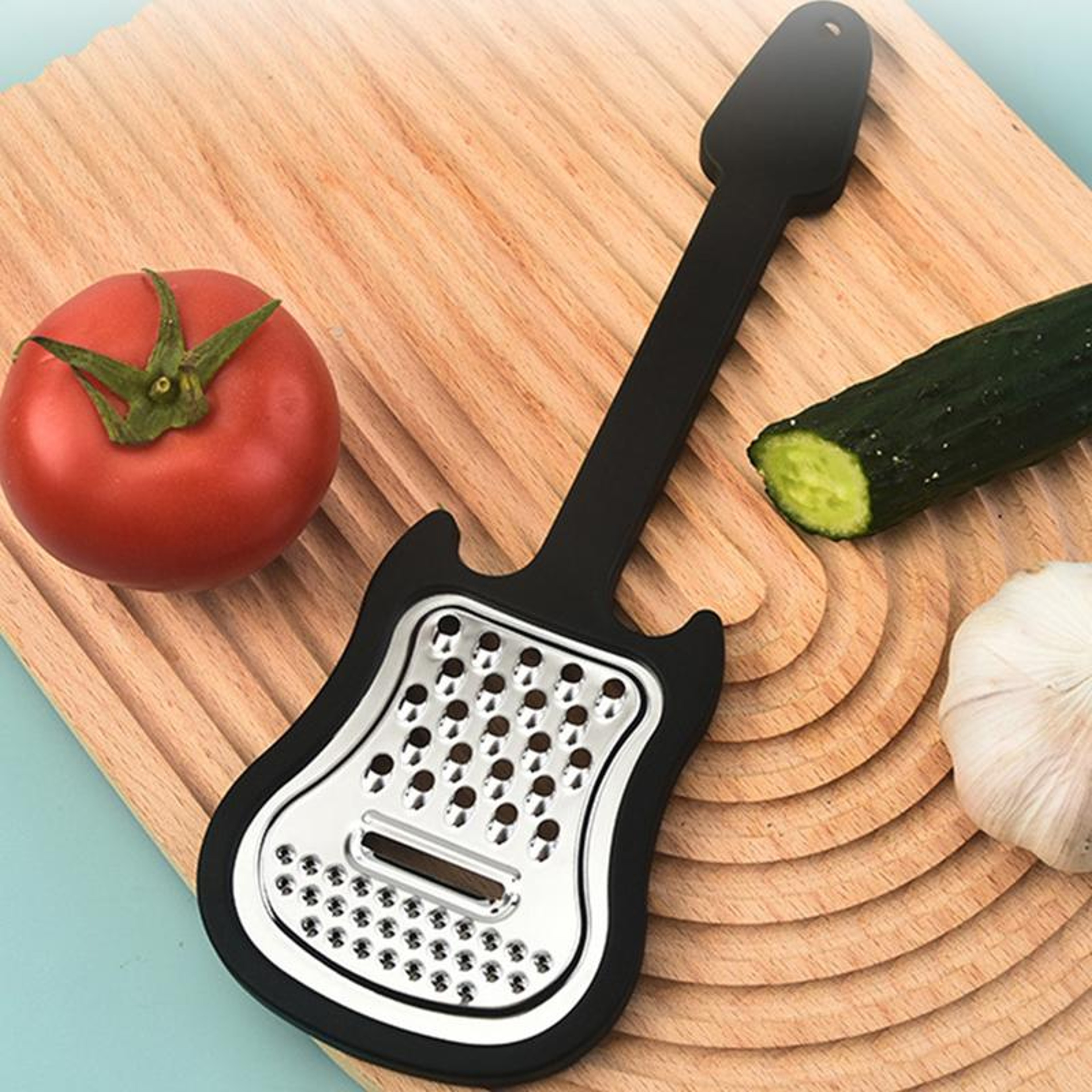 Handheld Guitar Shaped Fruit  Vegetable Grater Peeler 0