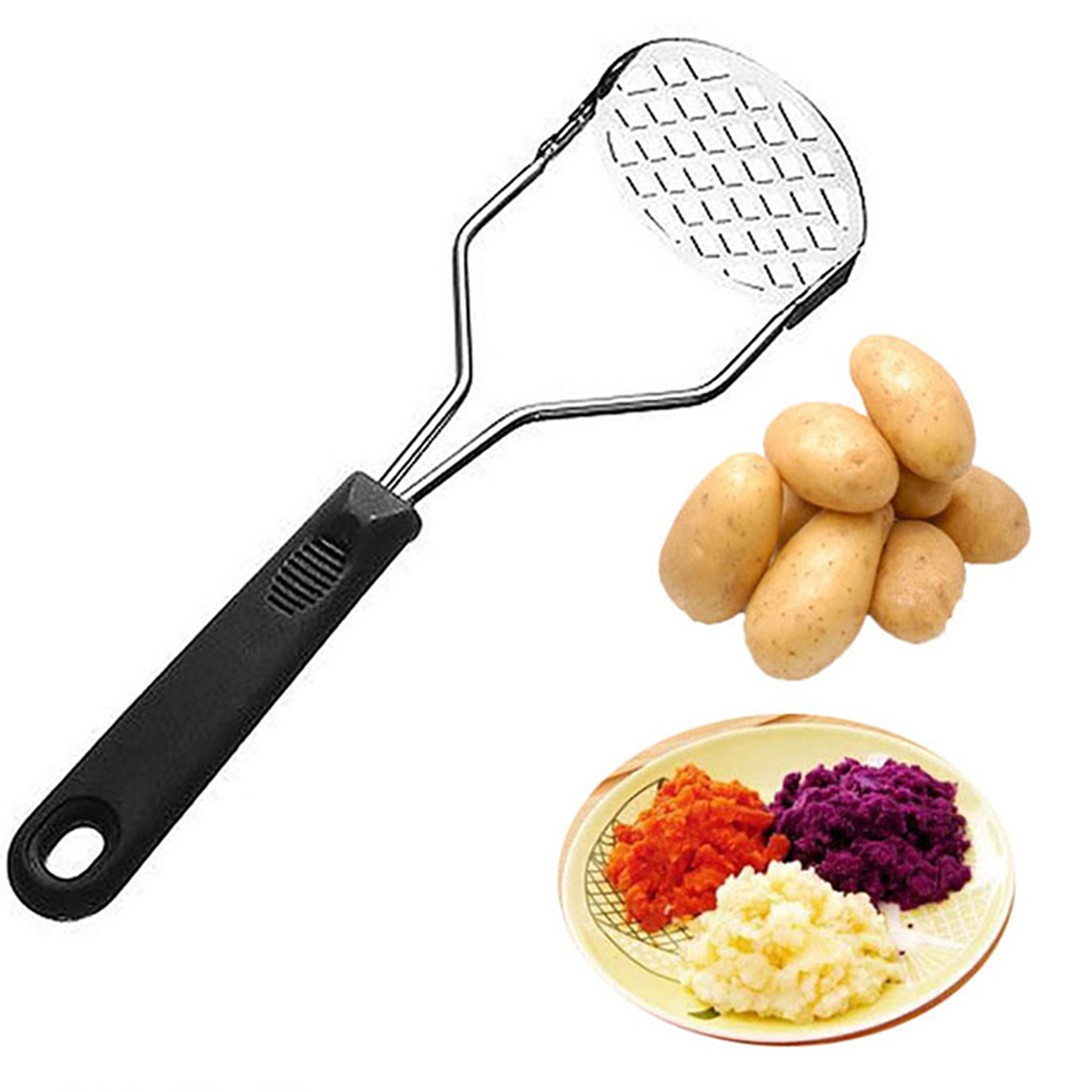 Potato Ricer Masher Tool For Smooth Mashed Potatoes  Fruit Heavy Duty Kitchen Gadget 0