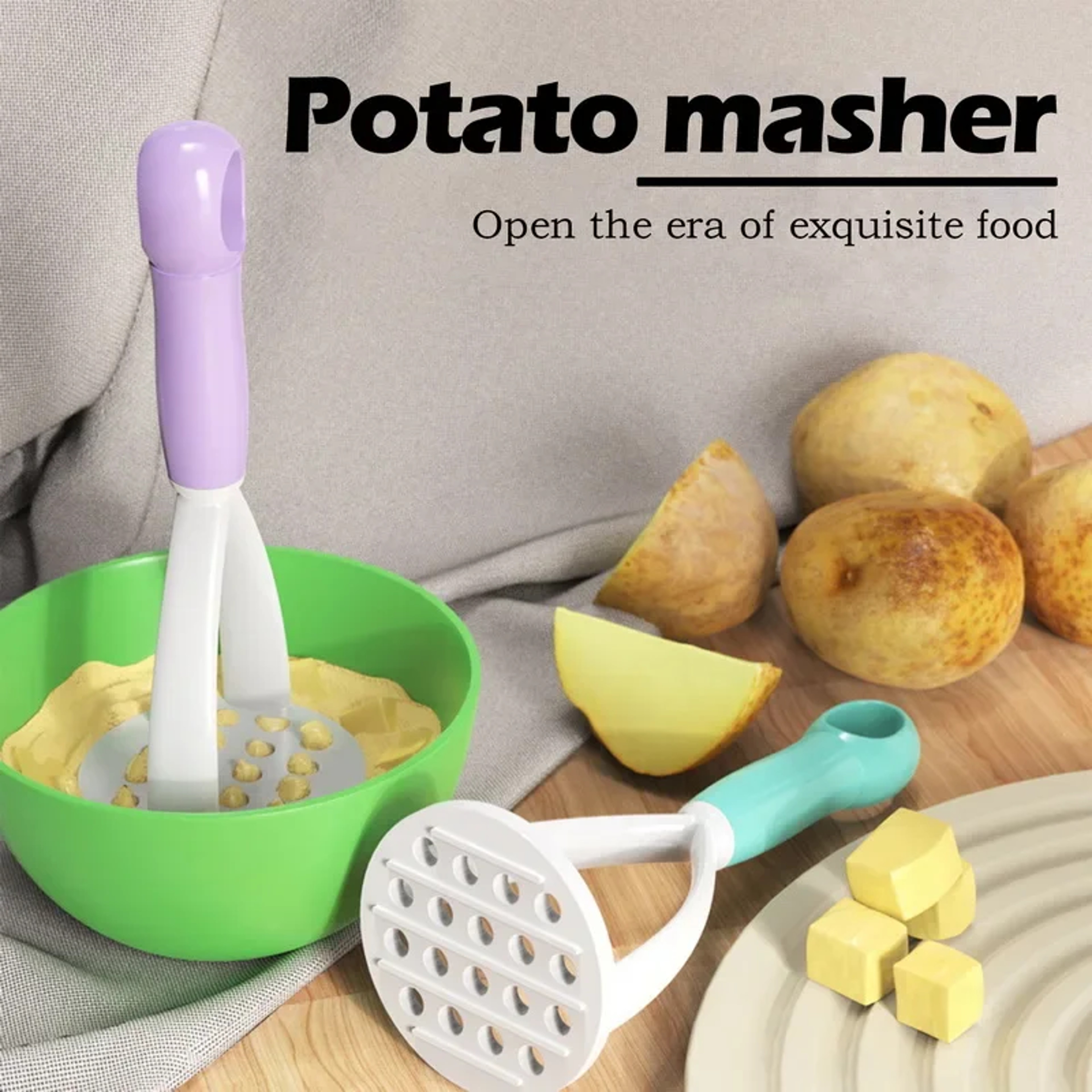 Potato Ricer  Mashed Potato Masher Easy Kitchen Fruit Crusher Tool 5