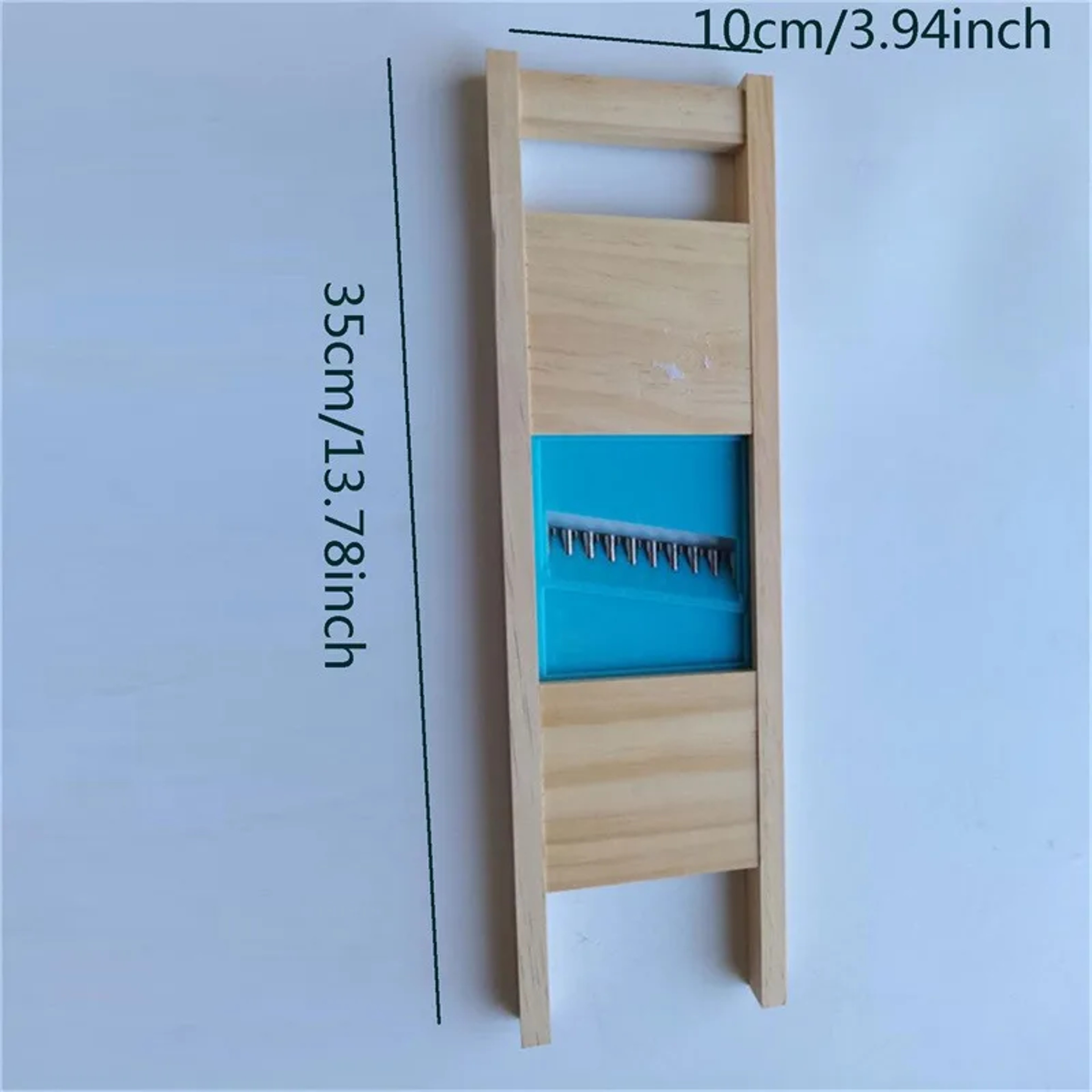 Stainless Steel Potato Cutter  French Fries Cutter With Wooden Handle Versatile Vegetable Slicer 4