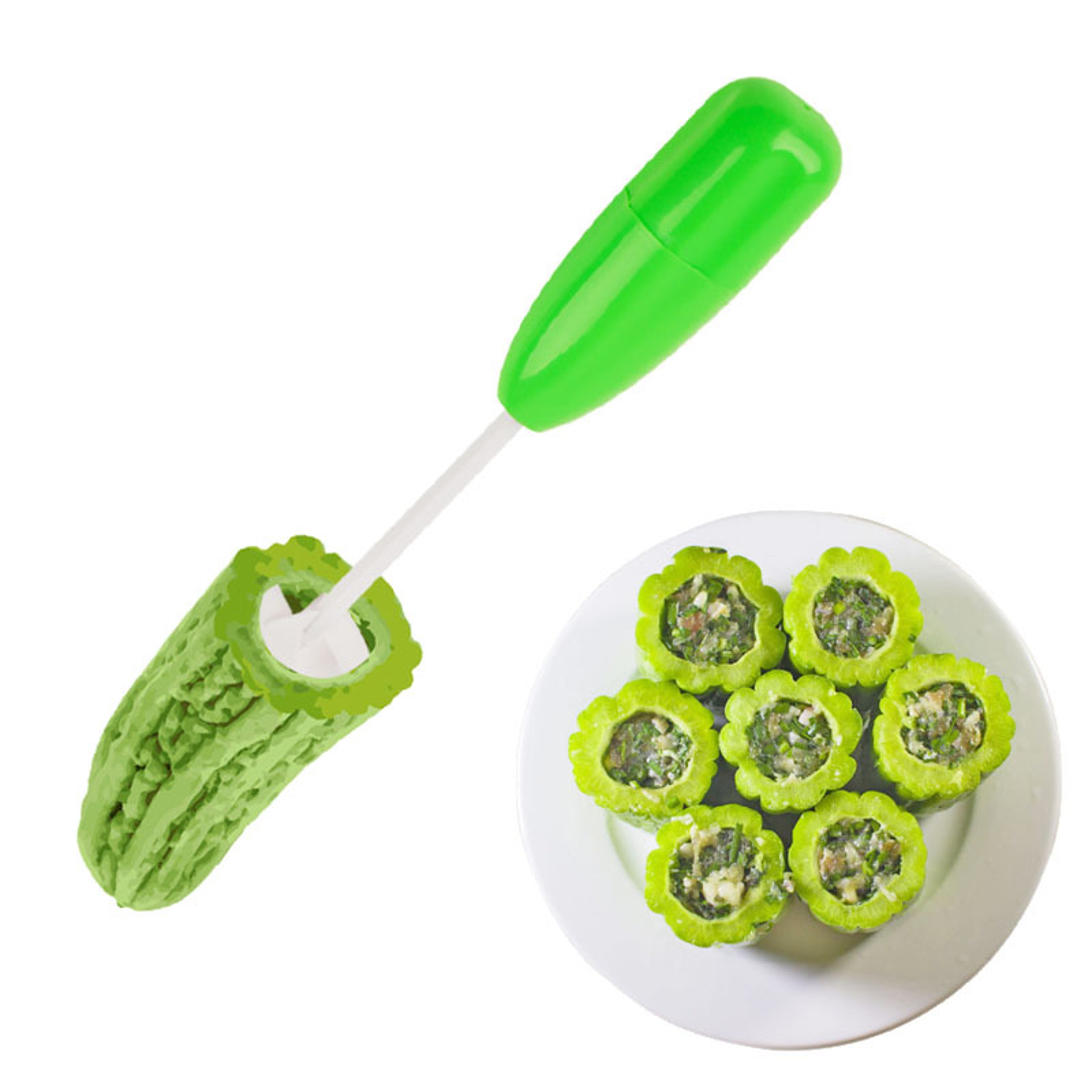 Zucchini  Vegetable Corer Multi Functional Vegetable Corer Kitchen Tool 1